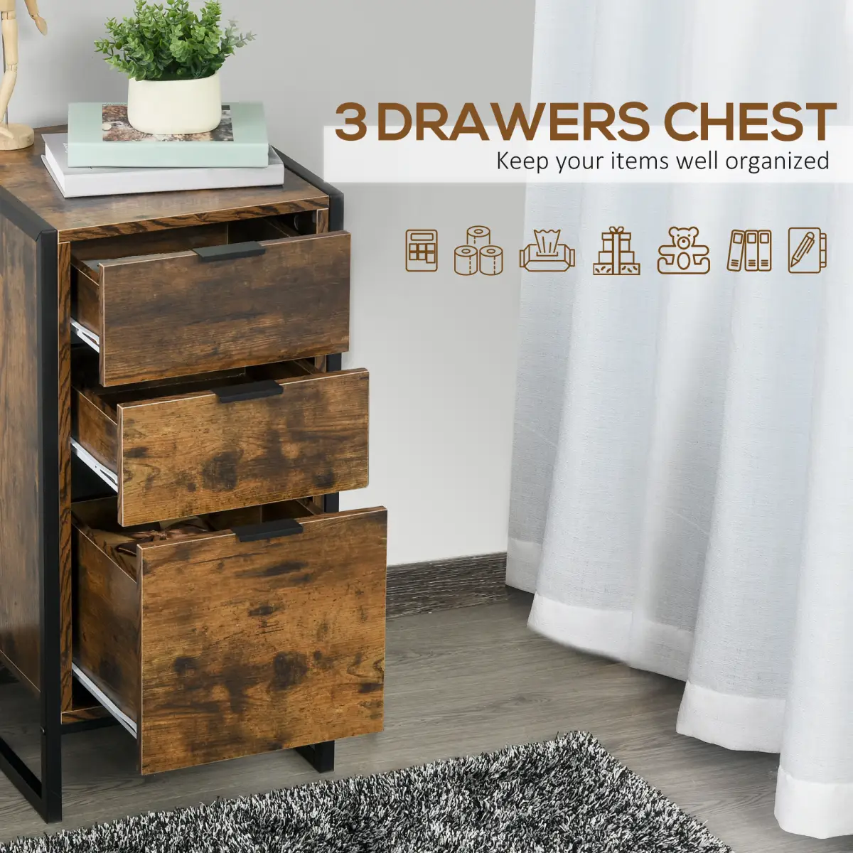 N/A Bedside Tables - Bedside Table