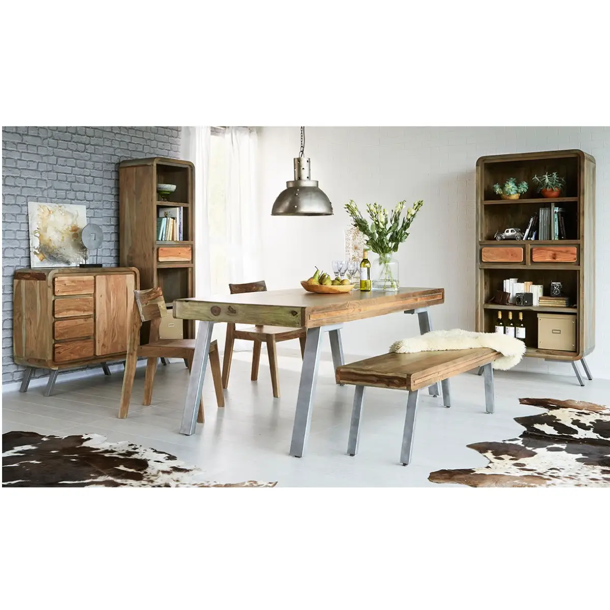 Indian Hub Aspen Large Bookcase - Bookcase