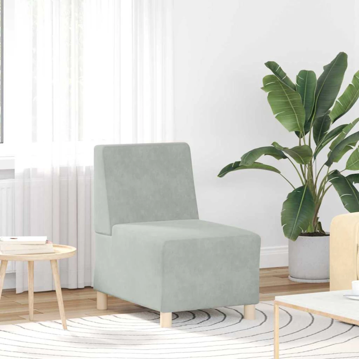 vidaXL VidaXL Armless Modular Sofa 55x74x82 Cm Velvet For Rooms - Sofa