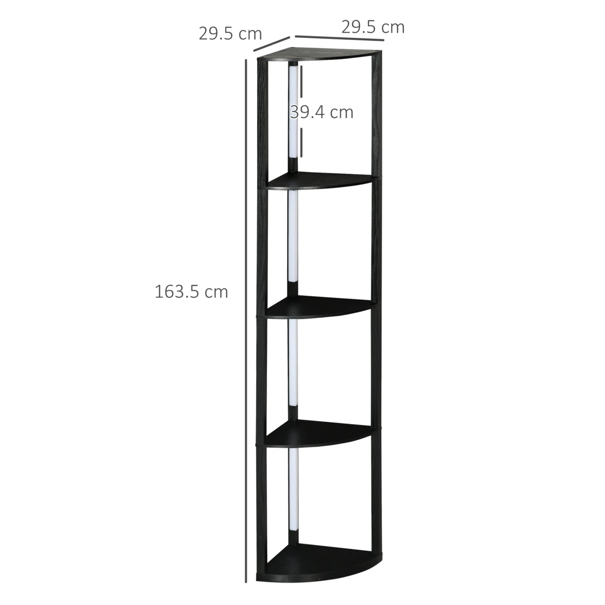 HOMCOM HOMCOM Corner Floor Lamp 39.4 Inch Dimmable LED Light for Living Room - Lamp