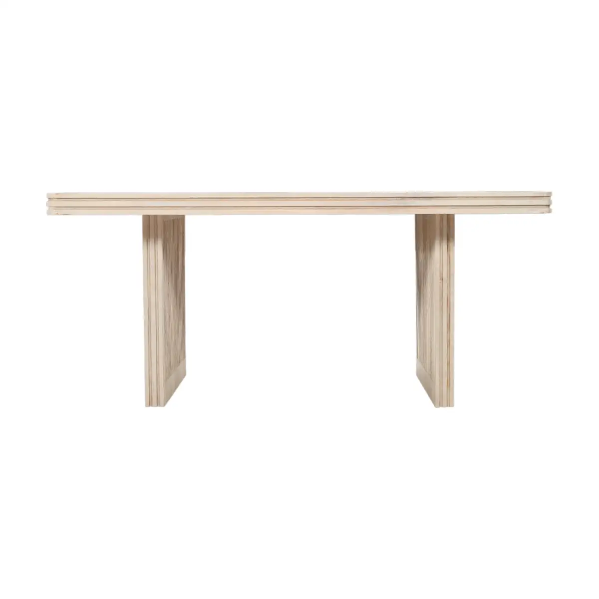 Indian Hub Hudson Carved Mango Wood Dining Table 6 Seater - Dining Table