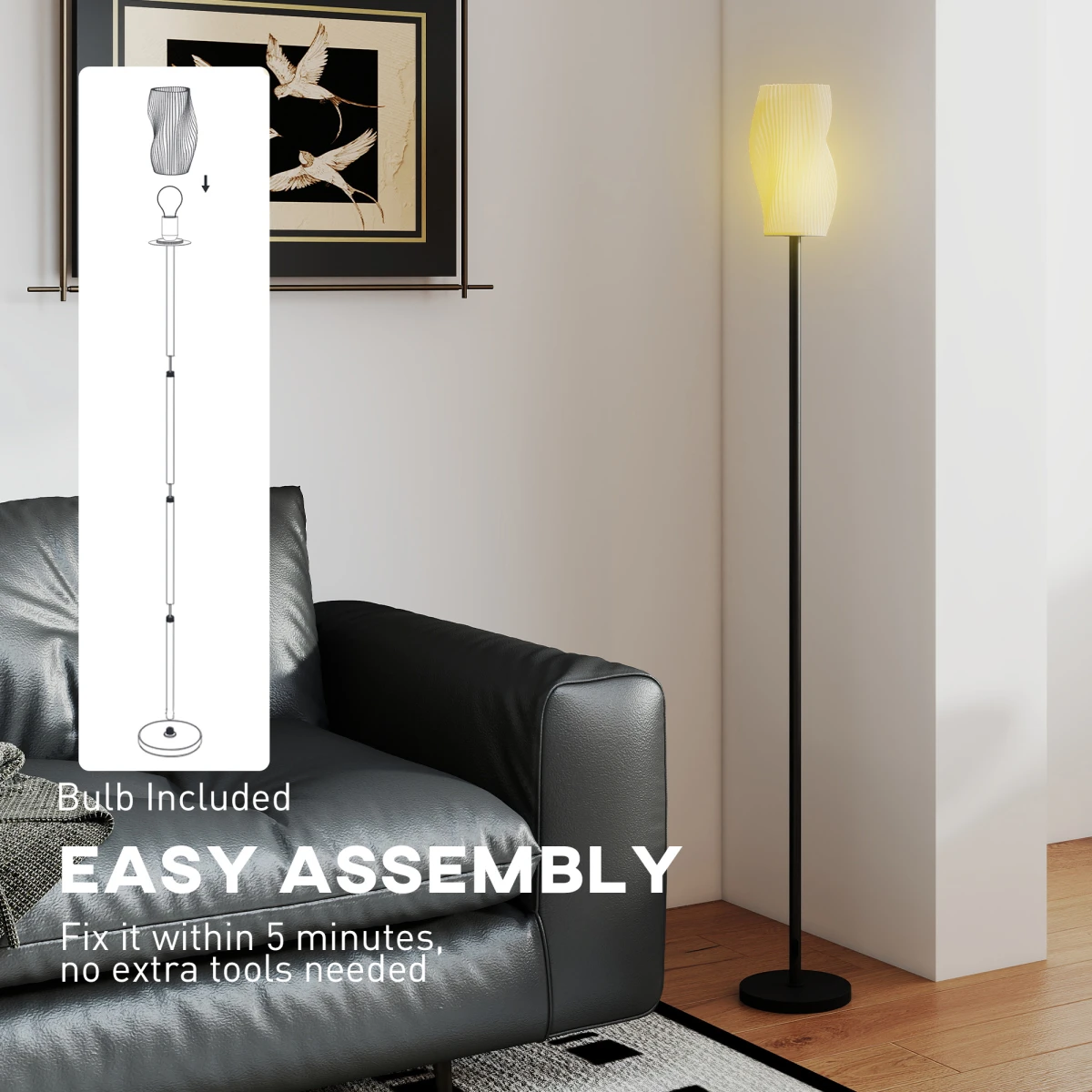 N/A Premium Floor Lamp 3D Shade Foot Switch For Home - Lamp