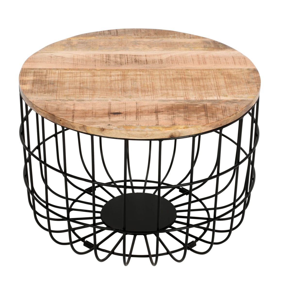 Surrey Round Coffee Table With Storage Home Decor by Indian Hub