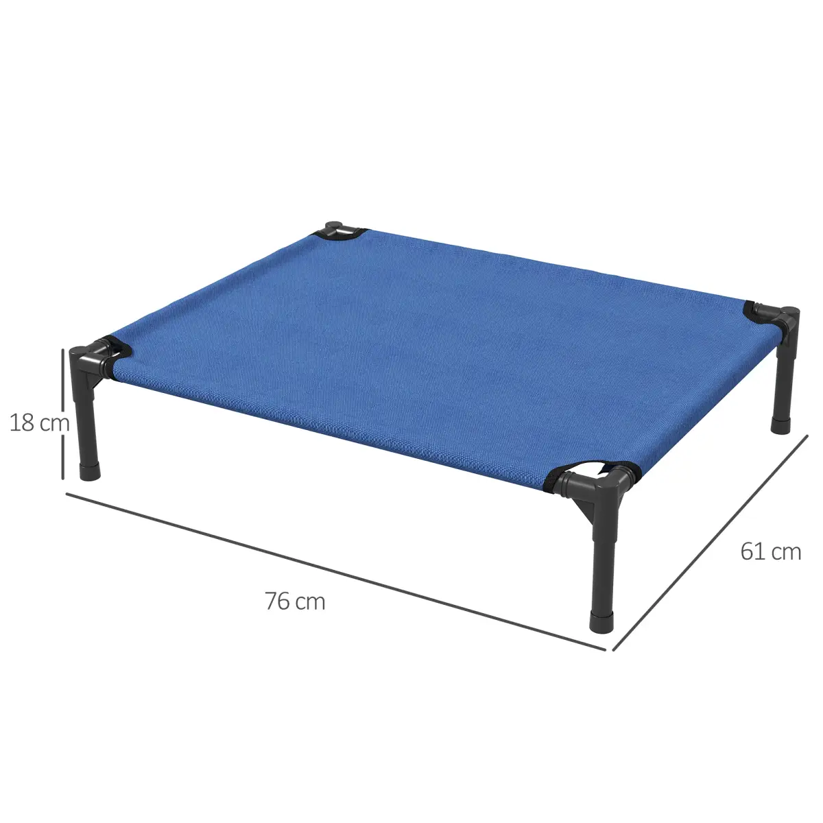 Pawhut Elevated Pet Bed Cool Cot Dog Cat Portable Folding Home Camping Hammock Foldable - Dog Beds