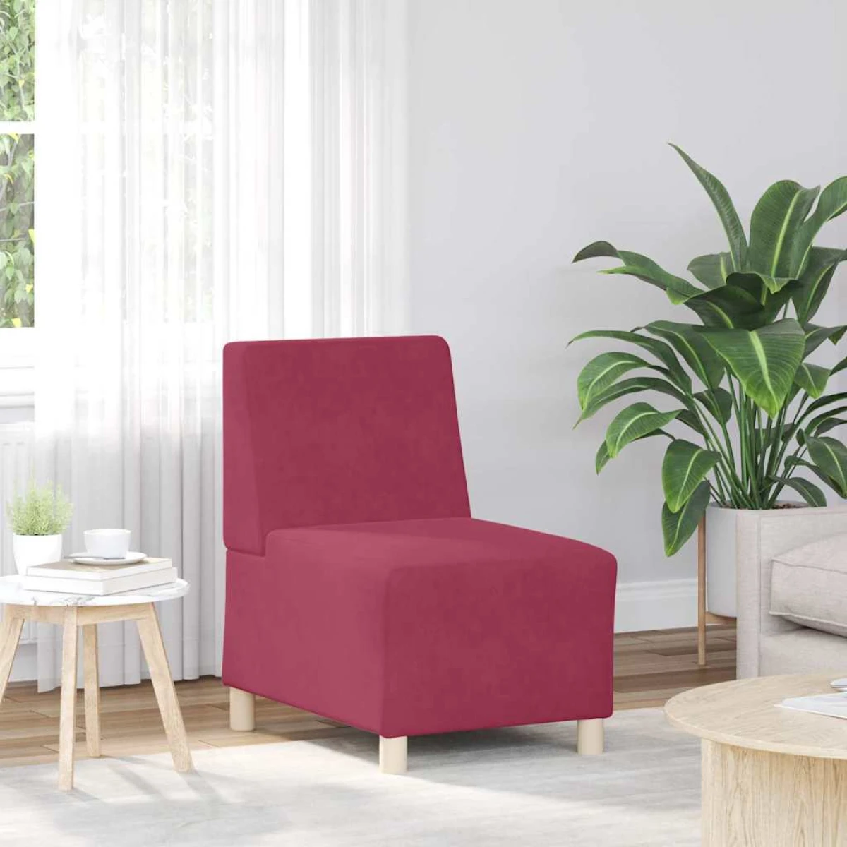 VidaXL Armless Modular Sofa 55x74x82 Velvet Lounge by vidaXL