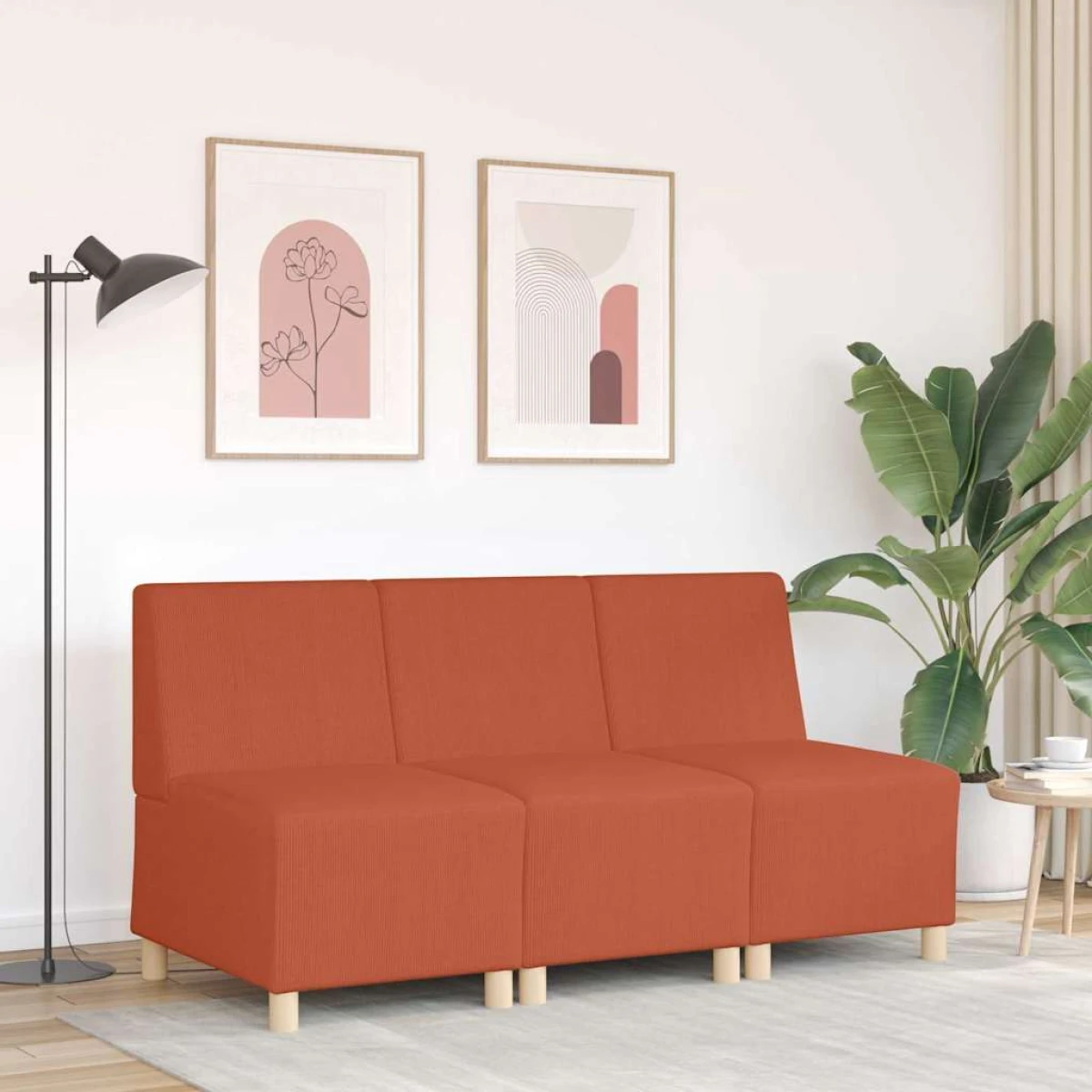 VidaXL Armless Modular Sofa 55x74x82 Cm Corduroy Home by vidaXL