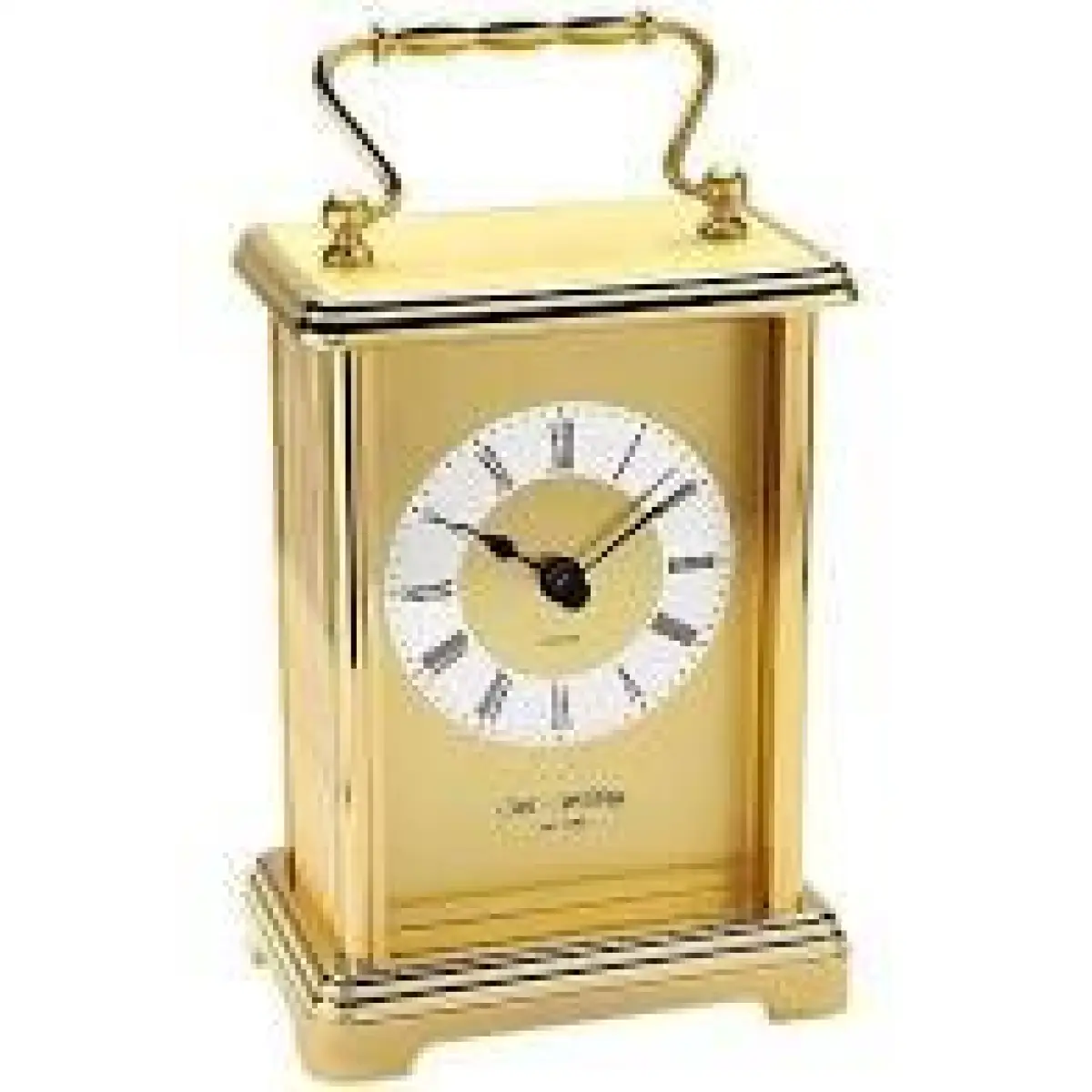 Widdop Wm.Widdop Carriage Clock - 2 tone gilt dial - Clock