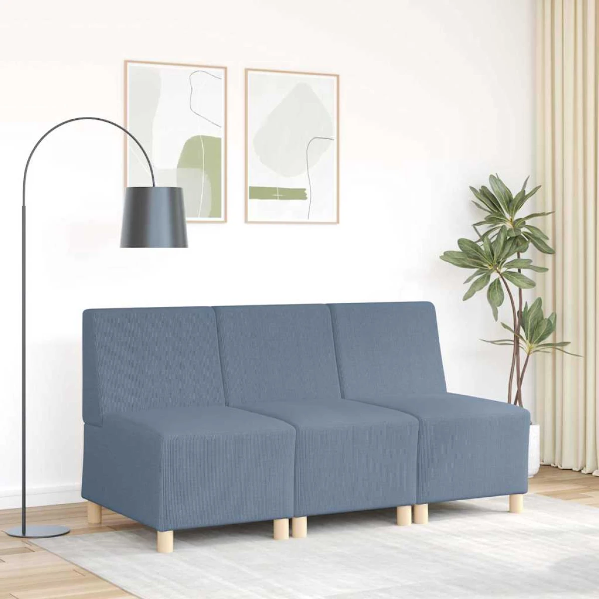 vidaXL VidaXL Modular Sofa 55x74x82 cm Corduroy Living Room - Sofa