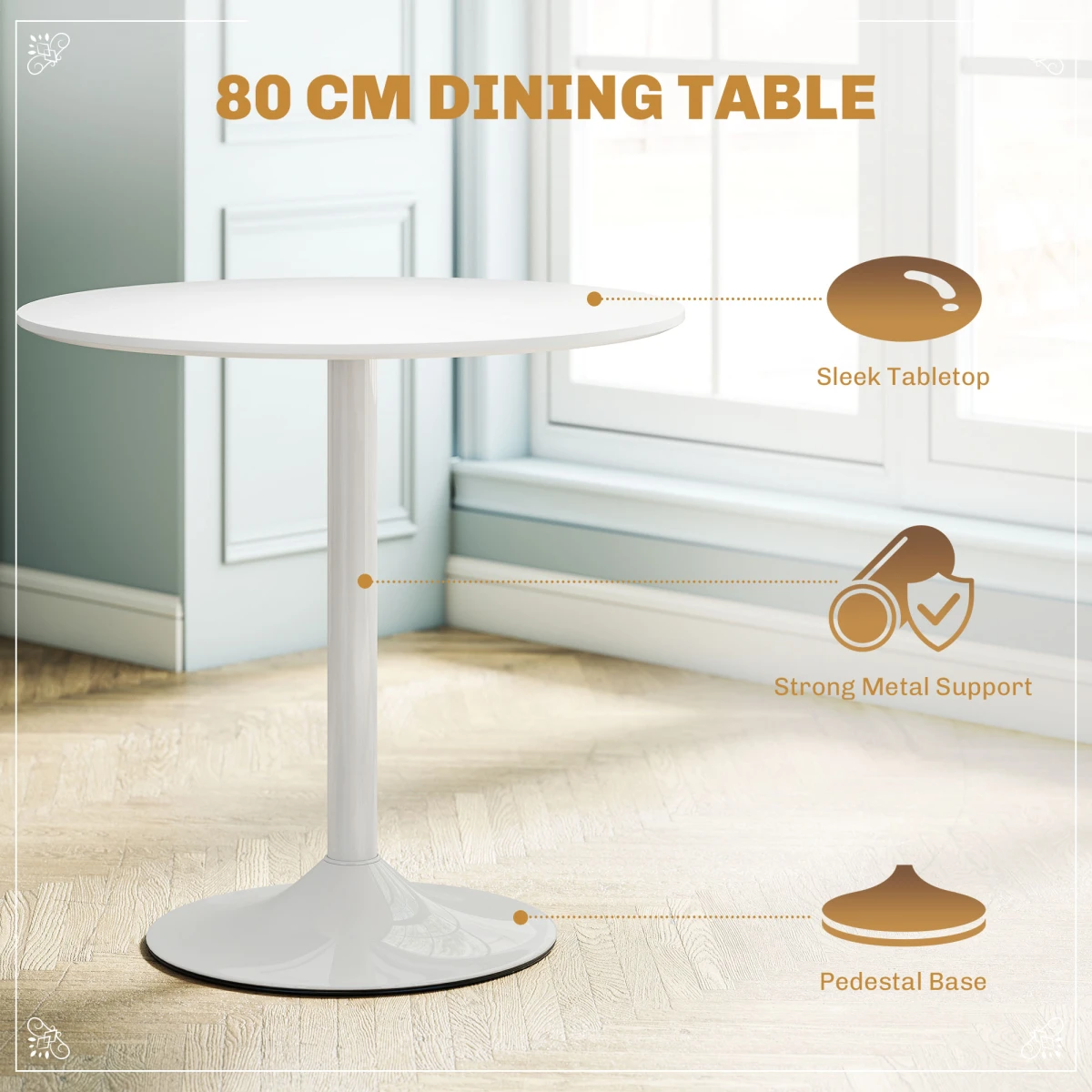 N/A Premium Dining Set 4Seater Space Saving Apartment - Dining Table
