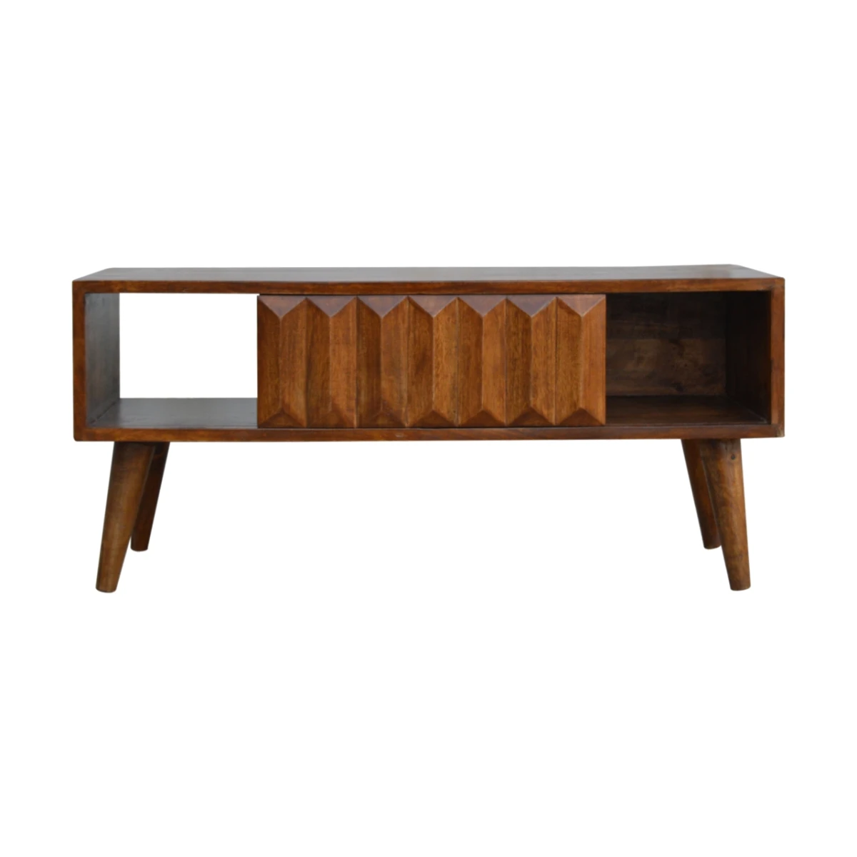 Artisan Media Unit 120cm Prism Door Living Room Console by Artisan Furniture