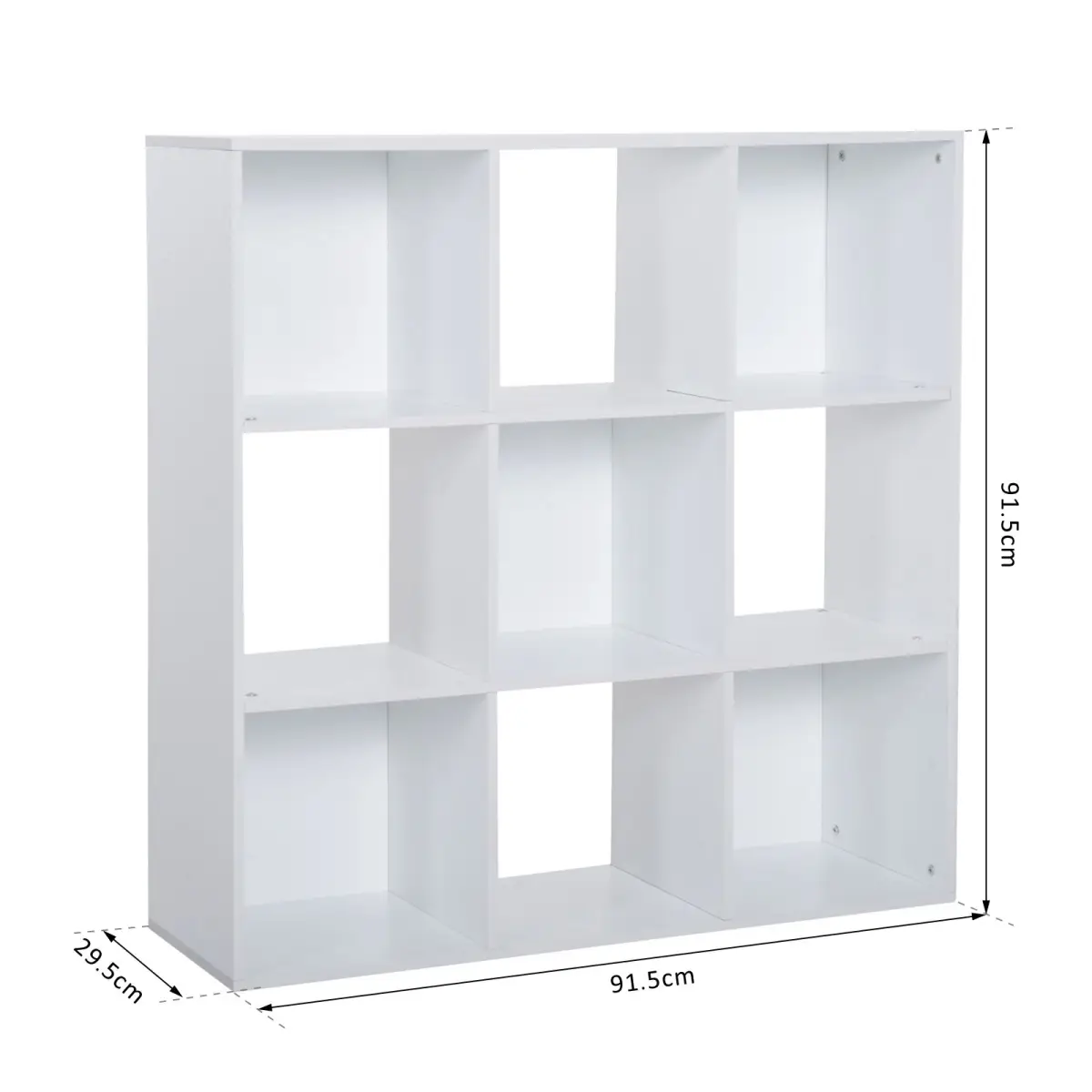 Unbranded 9 Cube Storage Cabinet Bookcase Bookshelf Home Office Shelf, White - Bookcase