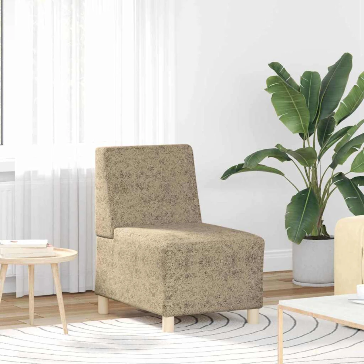 VidaXL Sofa Chair 55x74x82 Cm Faux Suede Armless Home by vidaXL