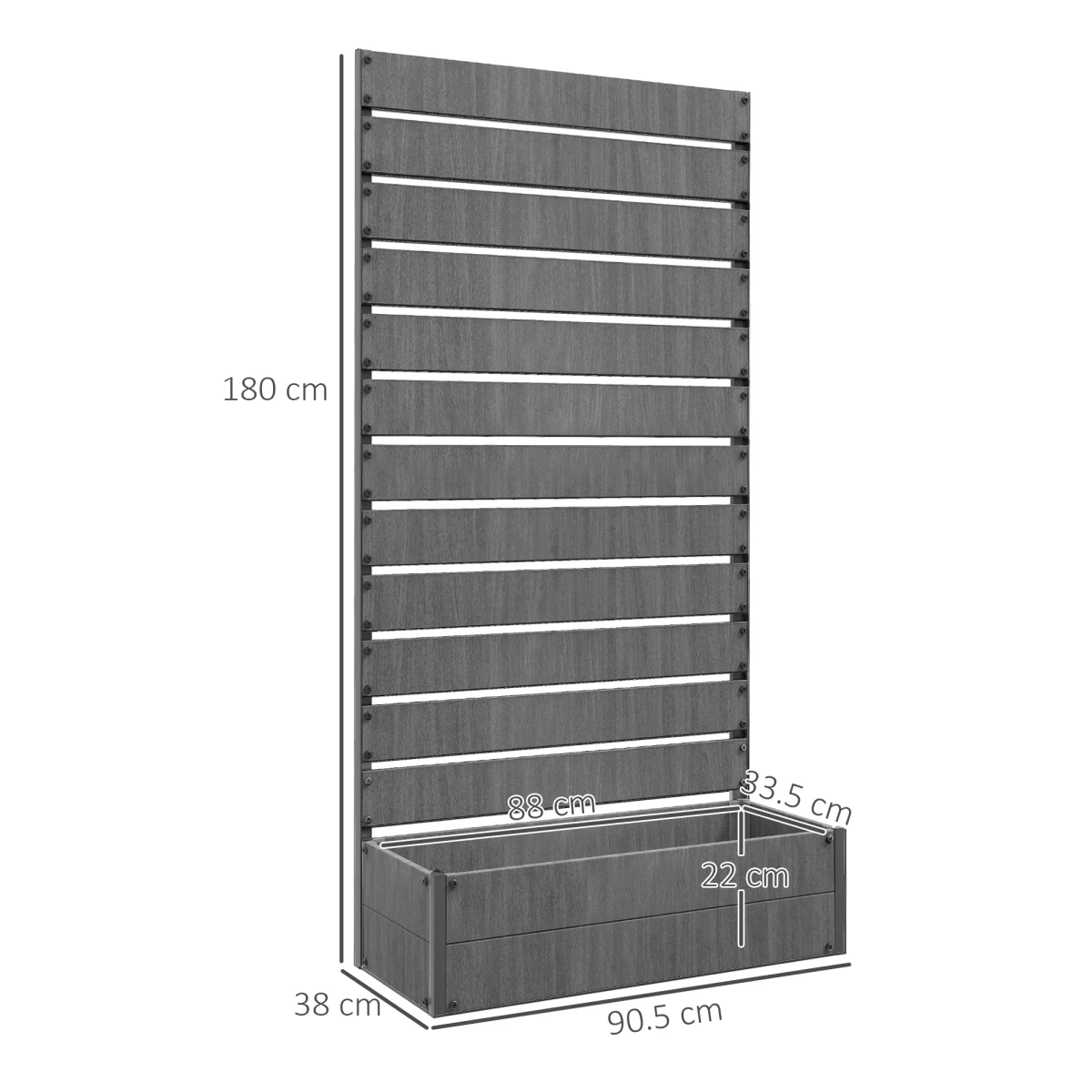 Outsunny Raised Garden Bed Tall with Trellis For Gardeners by Outsunny