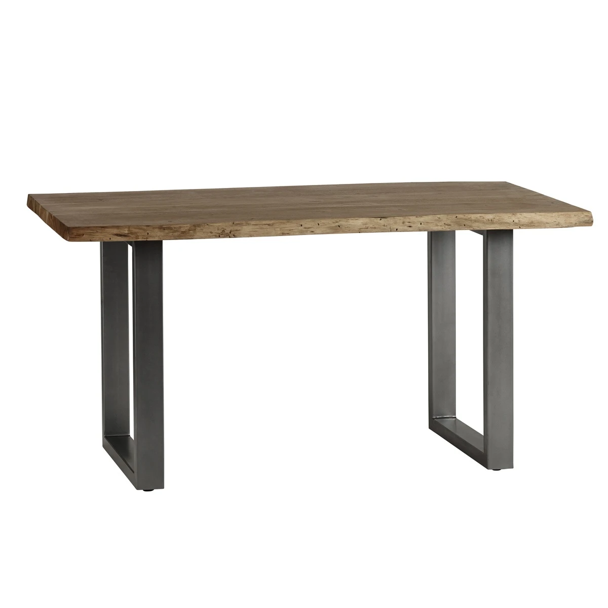 Indian Hub Baltic Dining Table 1.5m Live Edge With Metal Legs Modern - Dining Table