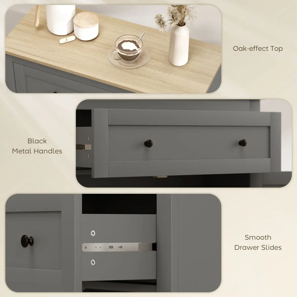 N/A Kitchen Sideboard Storage Cabinet - Sideboard