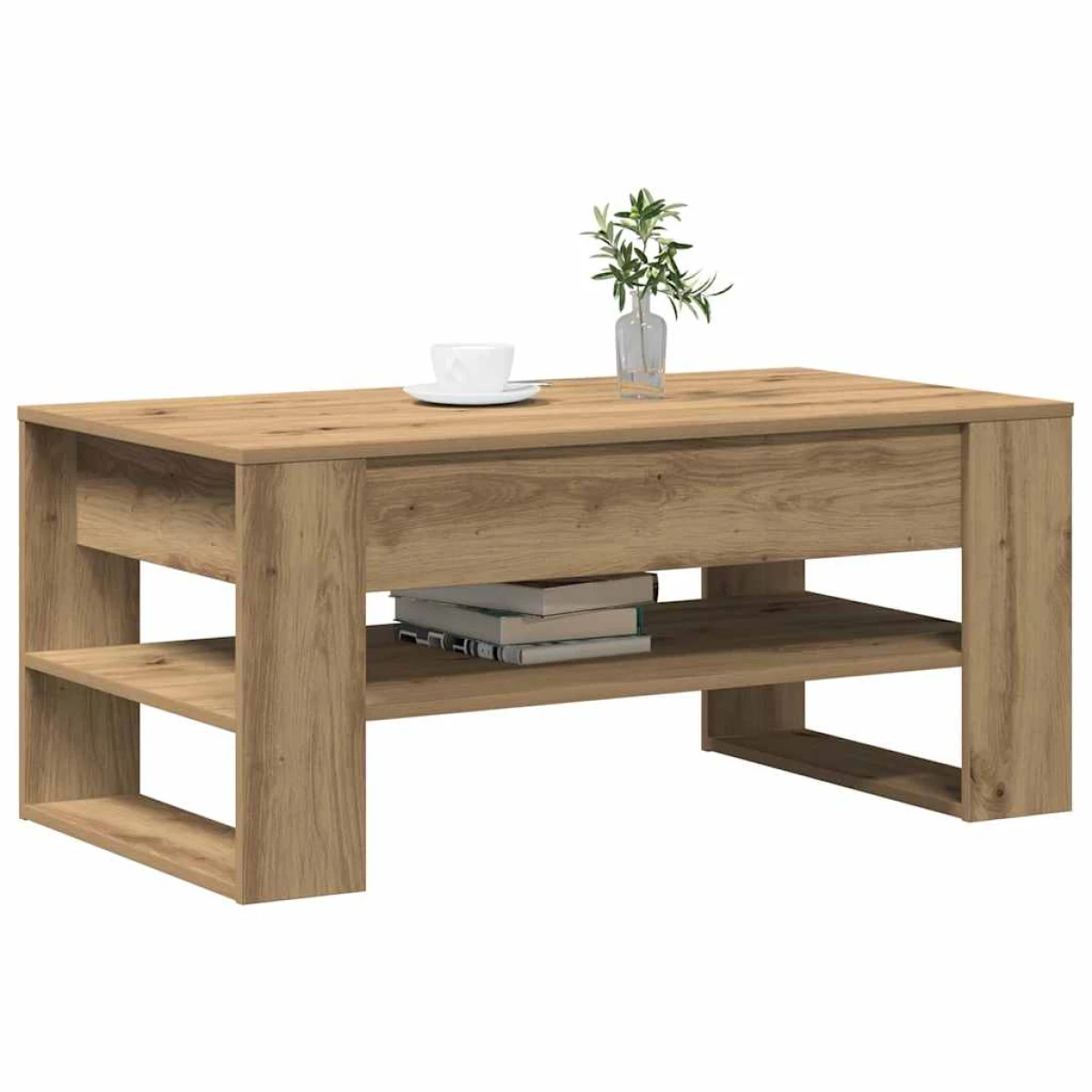 vidaXL Coffee Table 102x55x45 Artisan Oak Home by vidaXL