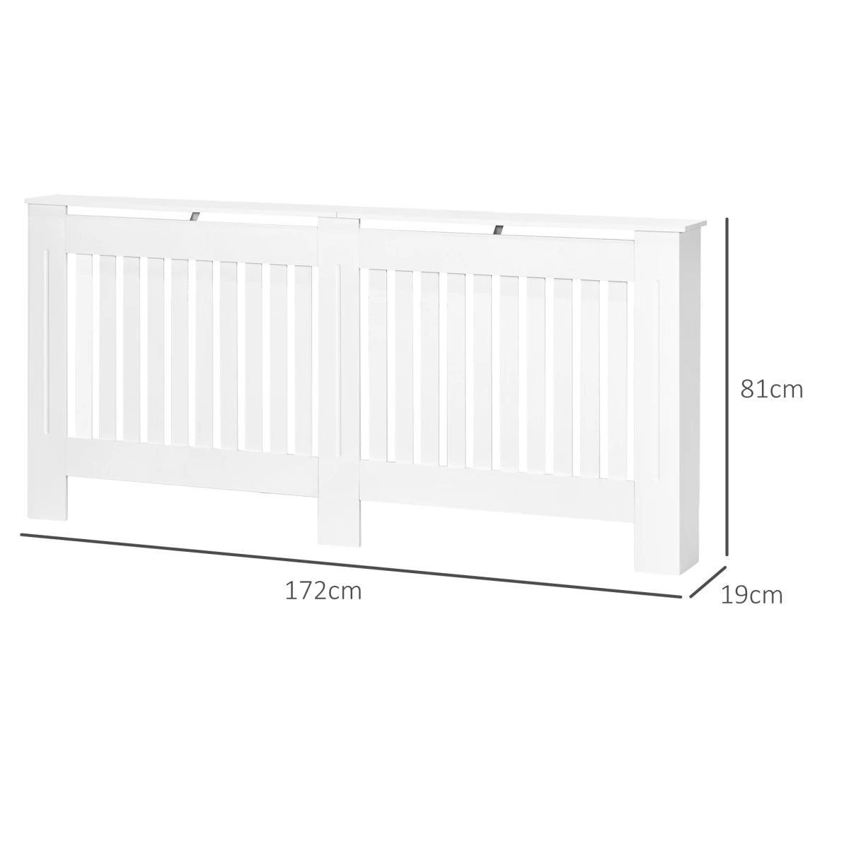 Homcom HOMCOM Radiator Cover 172x19x81.5cm Slatted Home - Radiator
