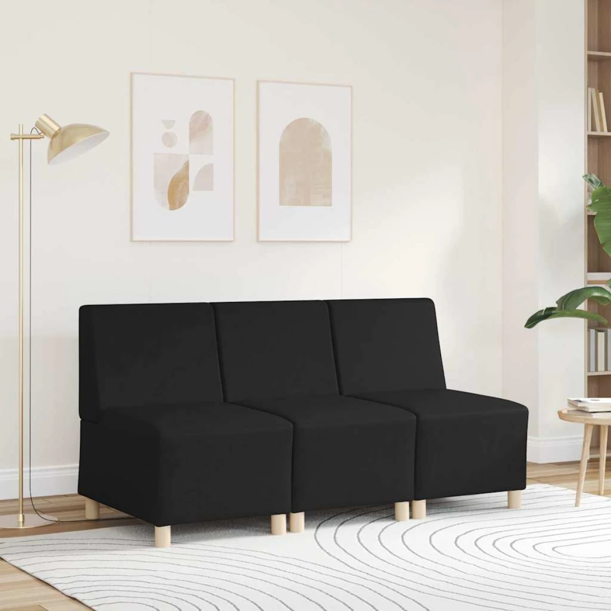 VidaXL Armless Sofa 55x74x82cm Faux Leather Living Room by vidaXL