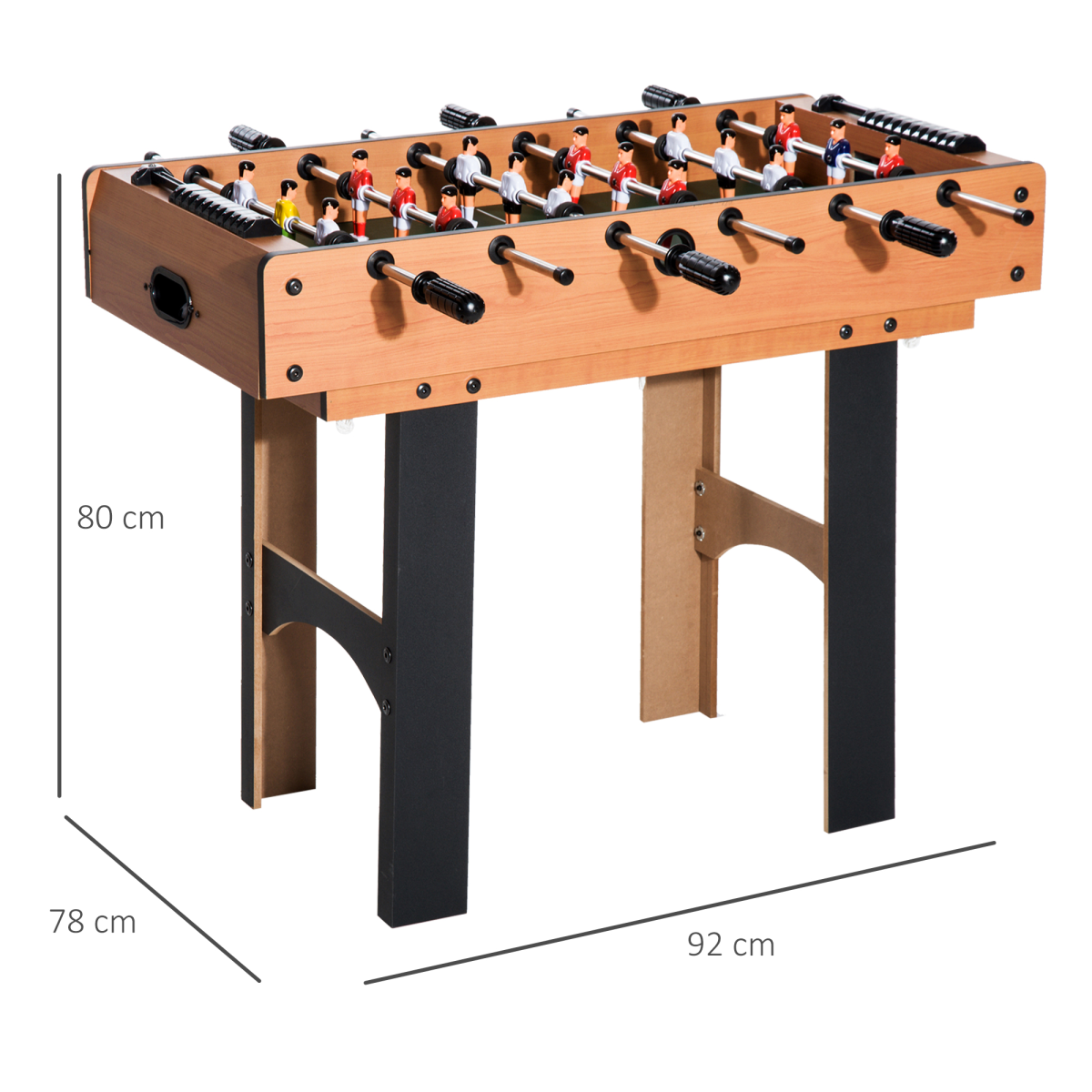HOMCOM 4-In-1 Multi Games Table with Tennis Billiard Foosball Hockey 2 Types - from HOMCOM