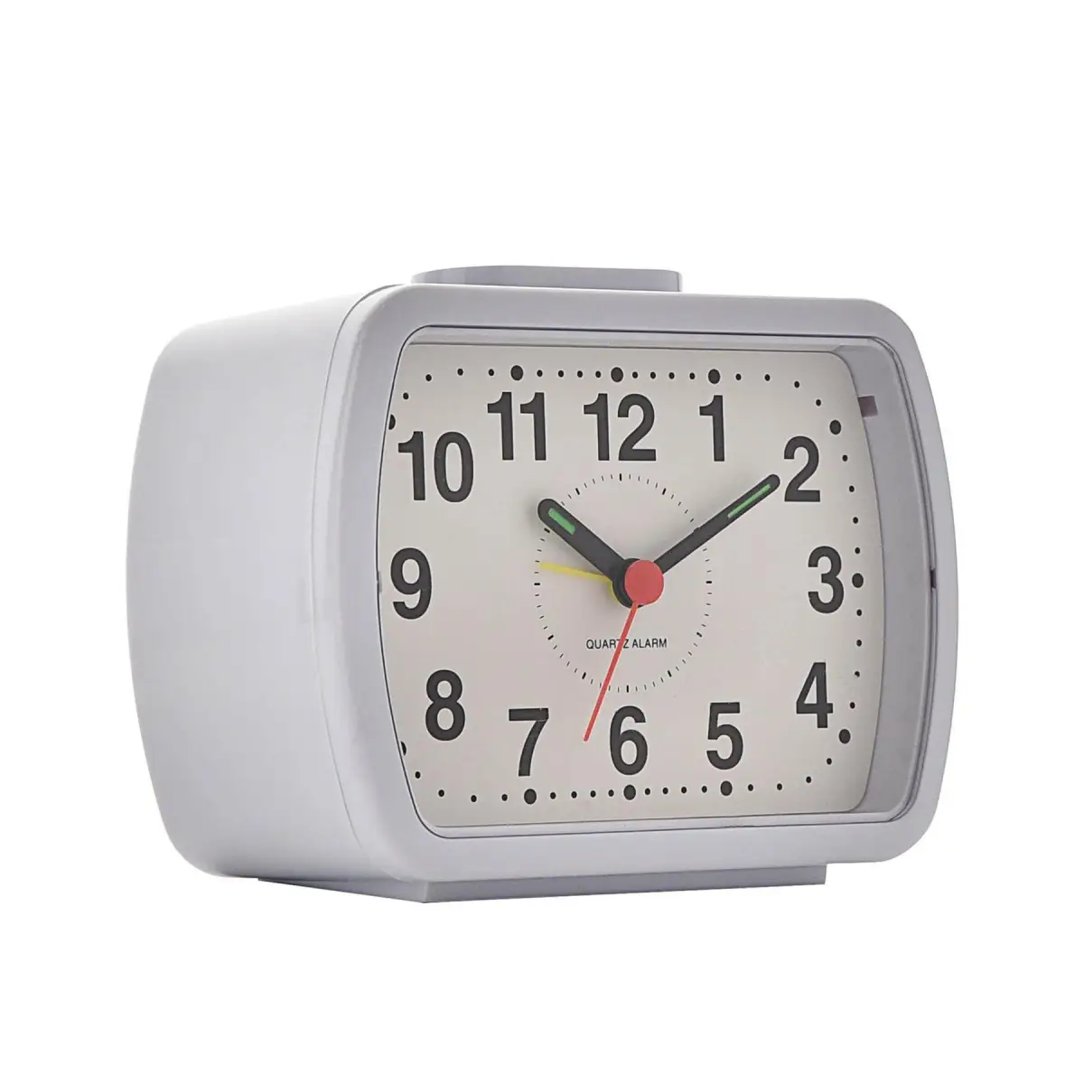 Widdop Wm.Widdop Qtz Alarm Clock Bell Oblong Wht/Green Dial 5184W - Clock