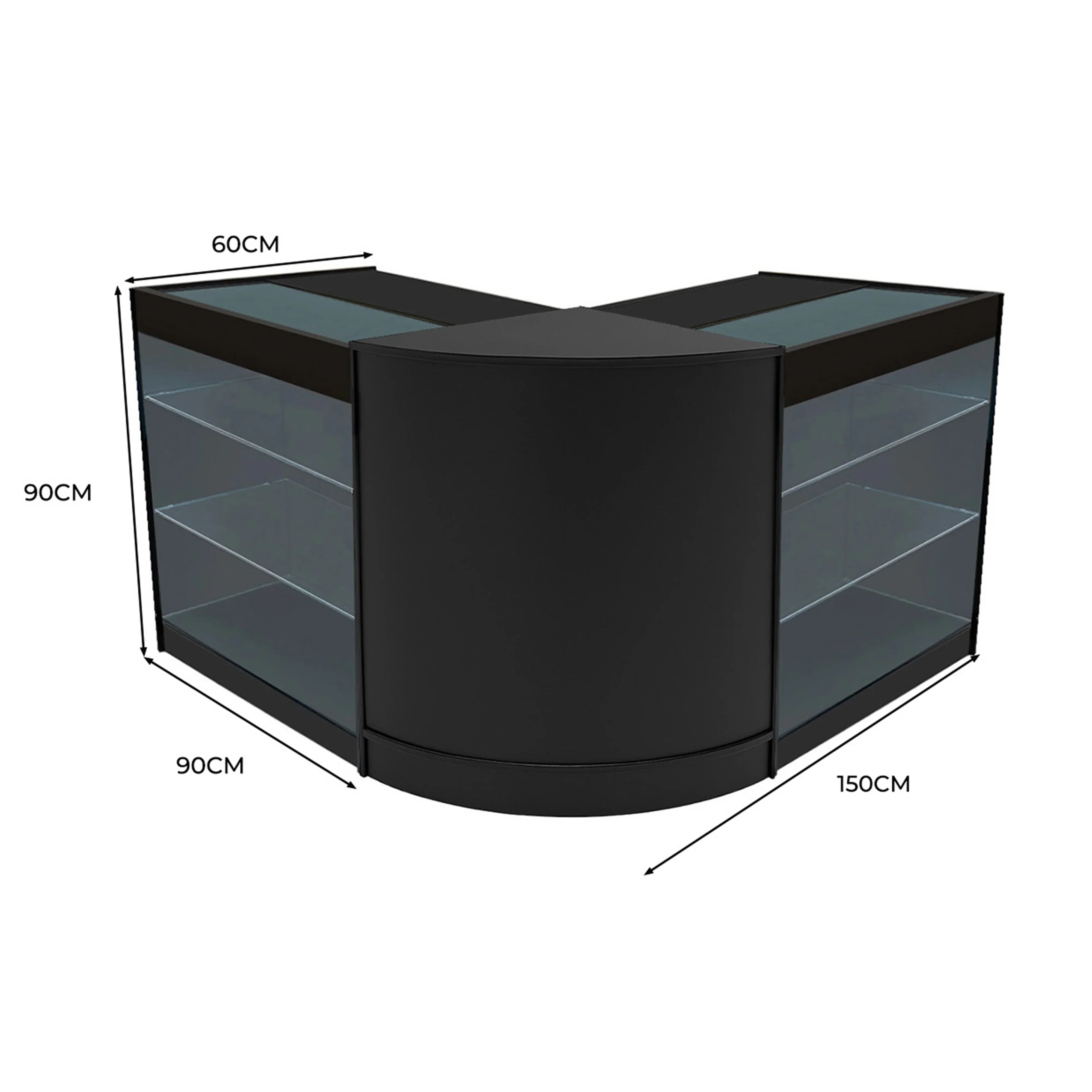 Monster Shop Helios LED Shop Counter Set CM60 & 2 x K900 - Black -