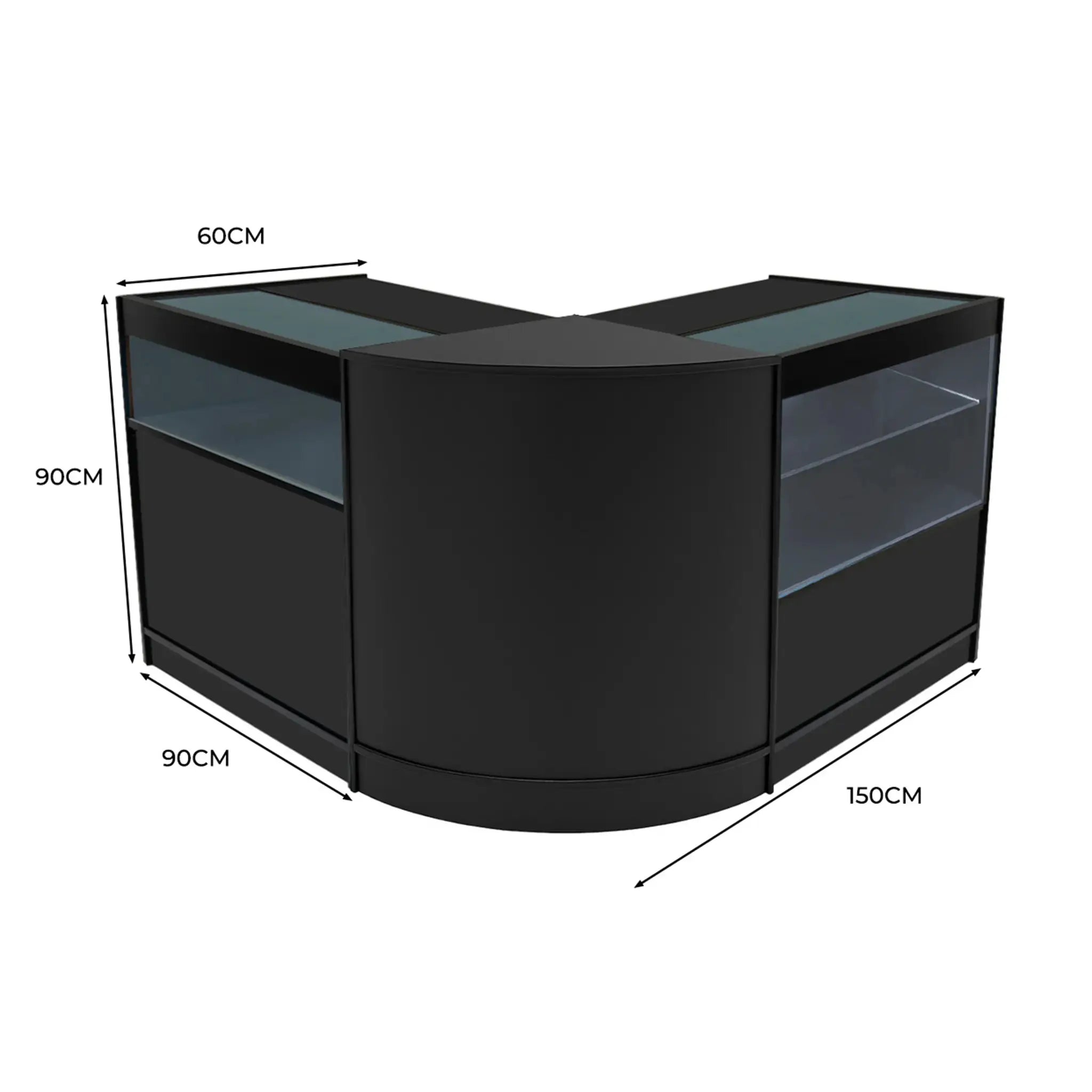 Monster Shop Adonis LED Shop Counter Set B900, C900 & CM60 - Black -