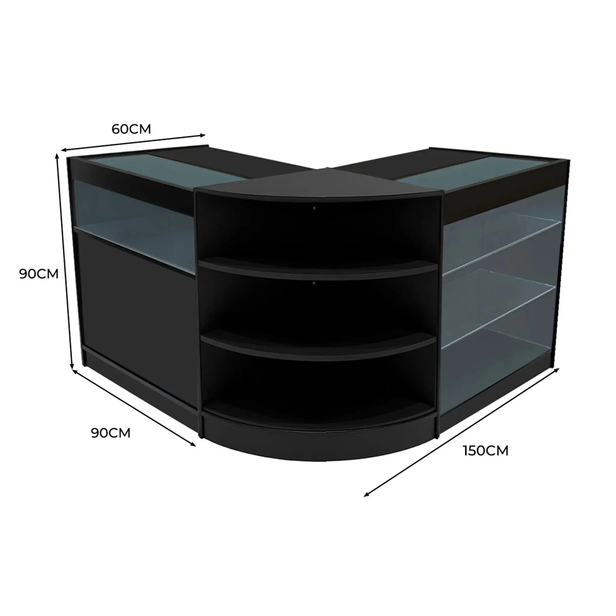 Monster Shop Demeter LED Shop Counter Set K900, B900 & LM60 - Black -