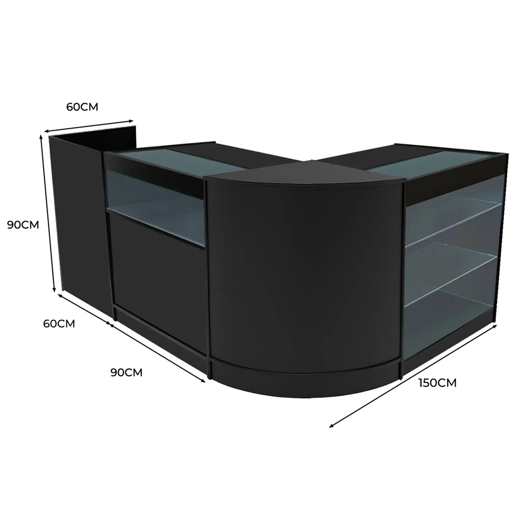 Monster Shop Polaris LED Shop Counter Set K900, B900, TB60 & CM60 - Black -