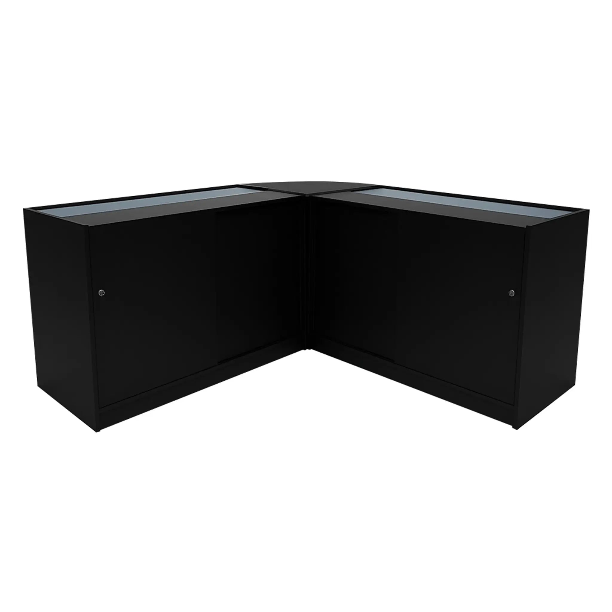 Monster Shop Triton LED Shop Counter Set K1200, B1200 & CM60 - Black -