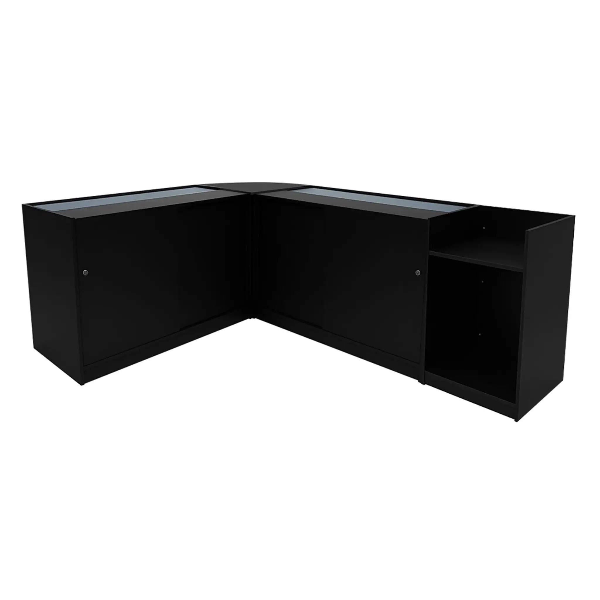 Monster Shop Vega LED Shop Counter Set K1200, C1200, TB60 & CM60 - Black -
