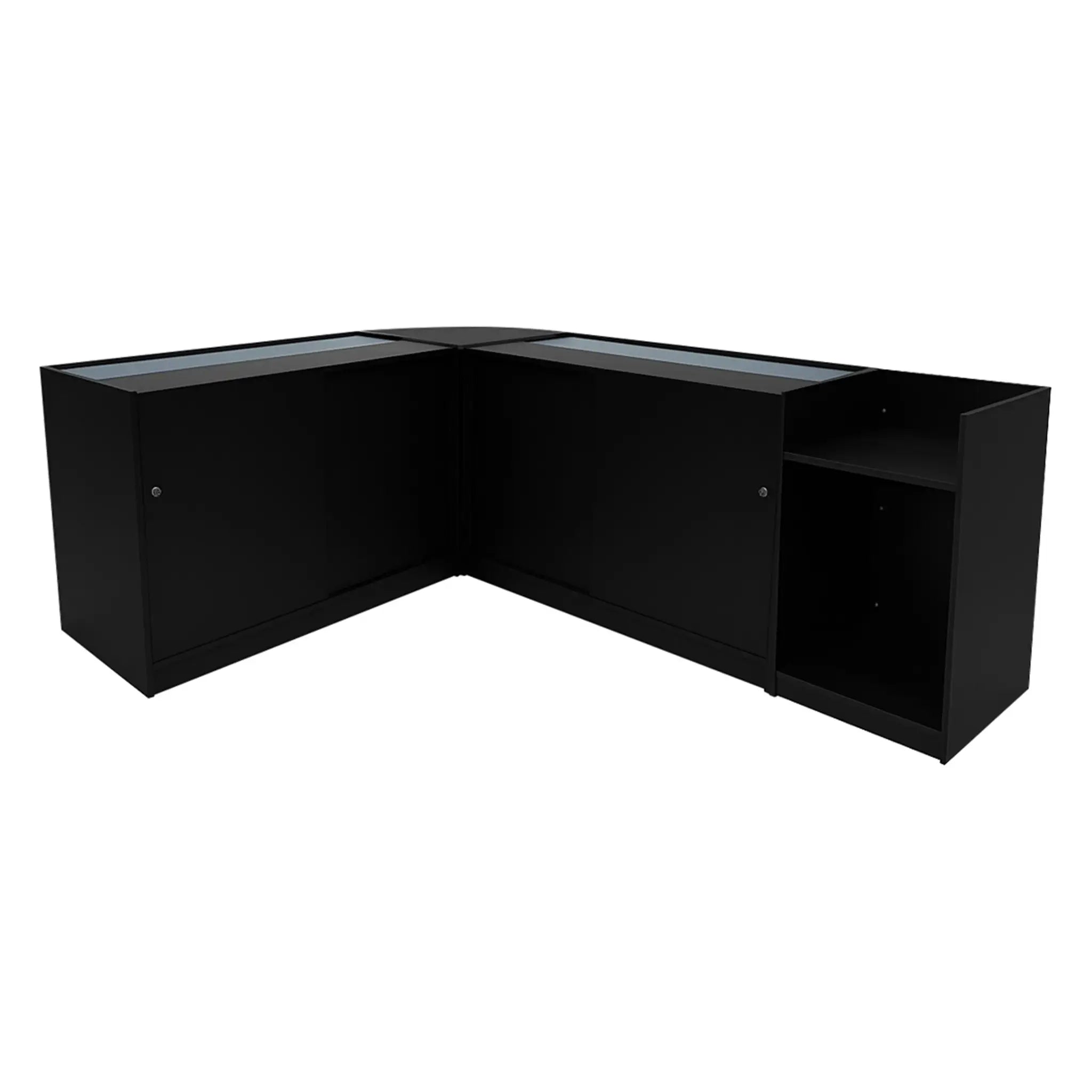 Monster Shop Hyperion LED Shop Counter Set K1200, B1200, TB60 & LM60 - Black -
