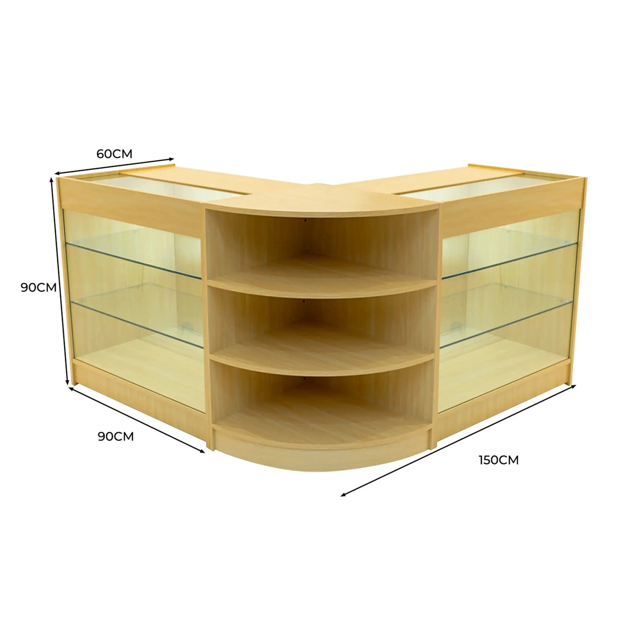 Monster Shop Apollo LED Shop Counter Set LM60 & 2 x K900 - Maple -