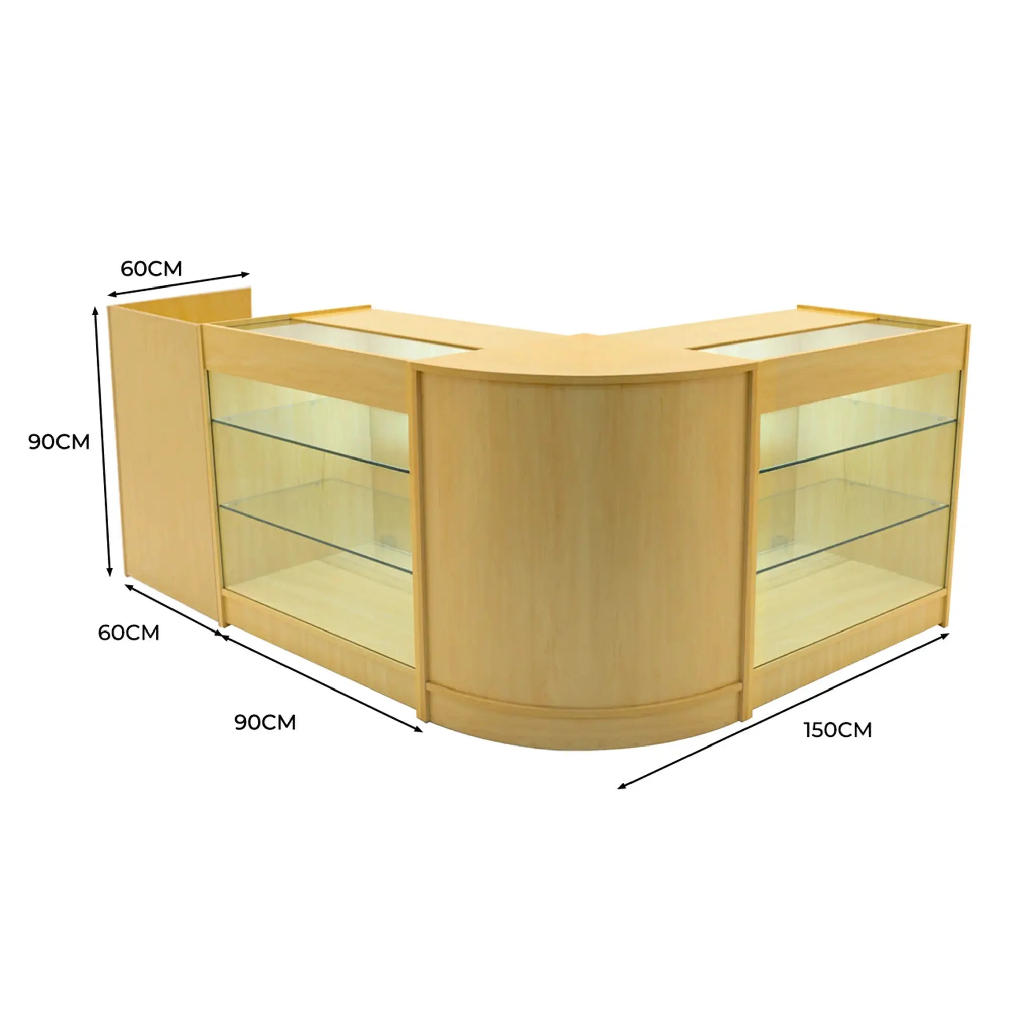 Monster Shop Aries LED Shop Counter Set CM60, TB60 & 2 x K900 - Maple -
