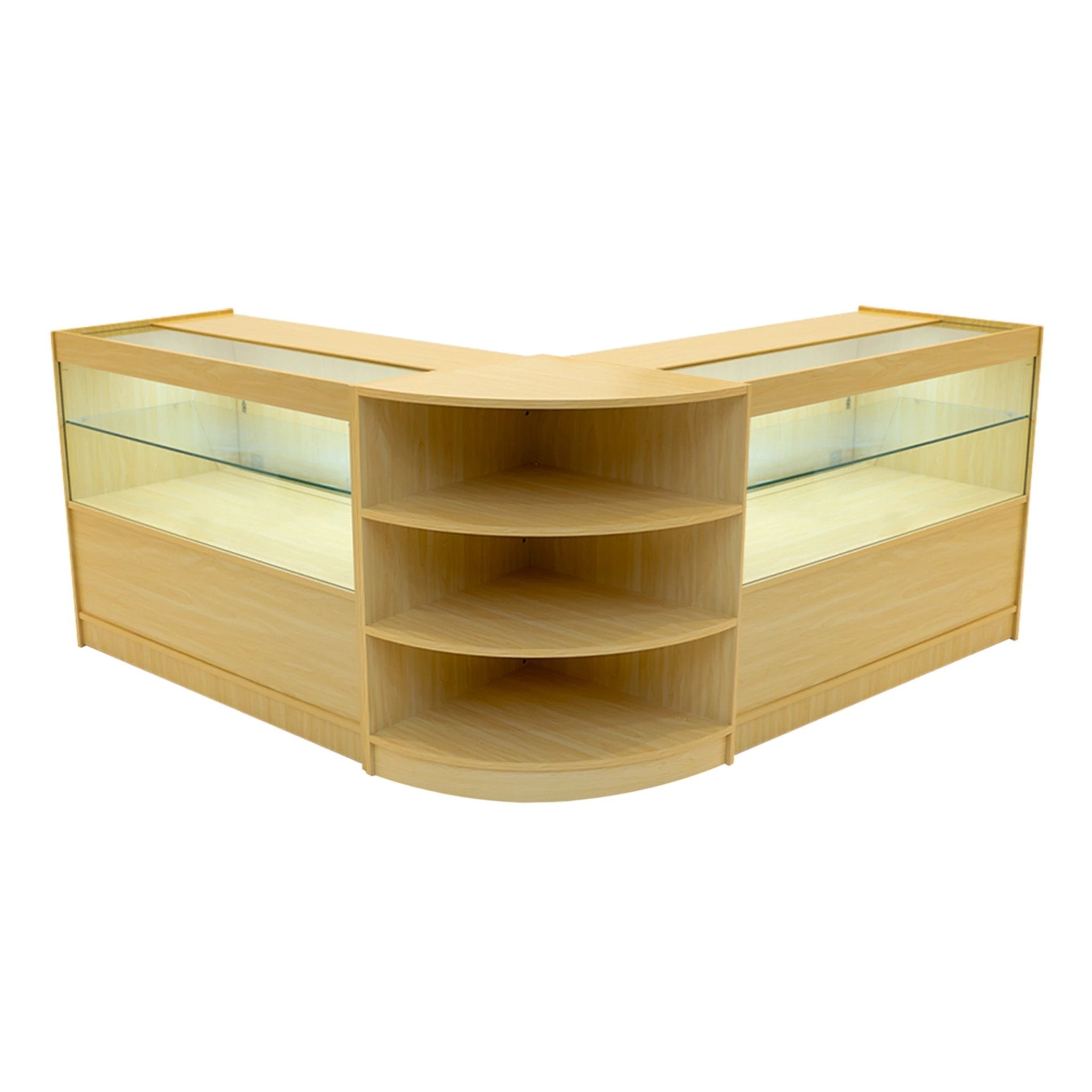 Andromeda LED Shop Counter Set LM60 & 2 x C1200 - Maple by Monster Shop