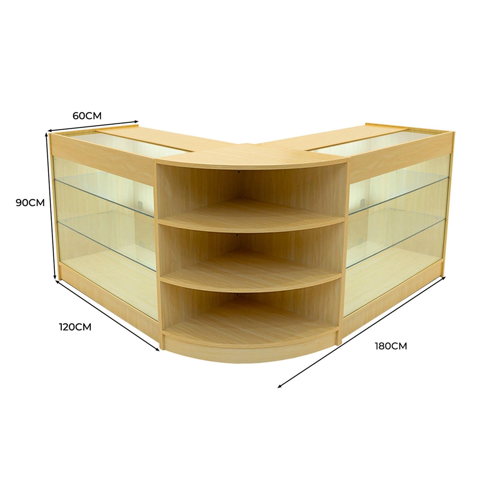 Monster Shop Apollo LED Shop Counter Set LM60 & 2 x K1200 - Maple -