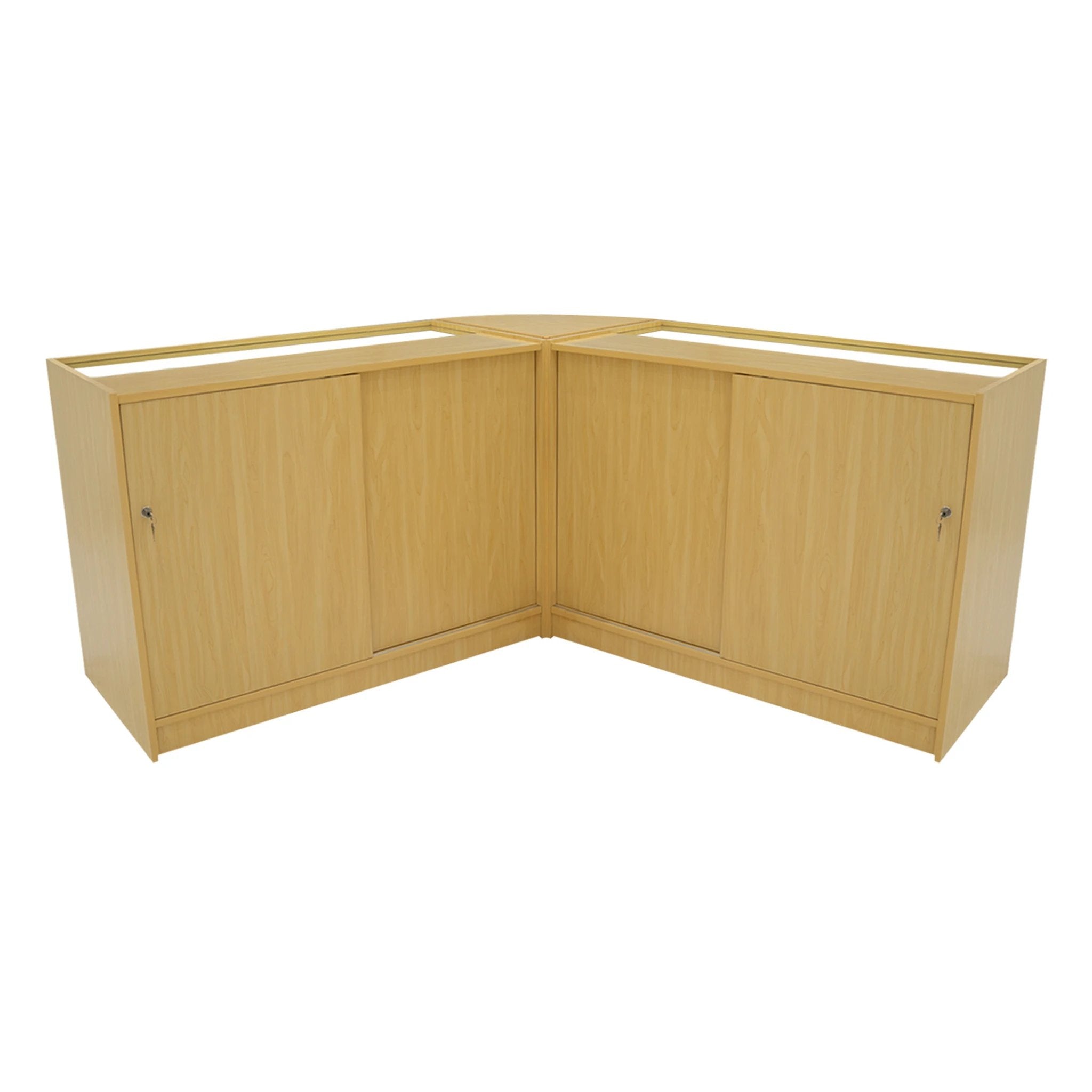 Harmonia LED Shop Counter Set B1200, C1200 & LM60 - Maple by Monster Shop