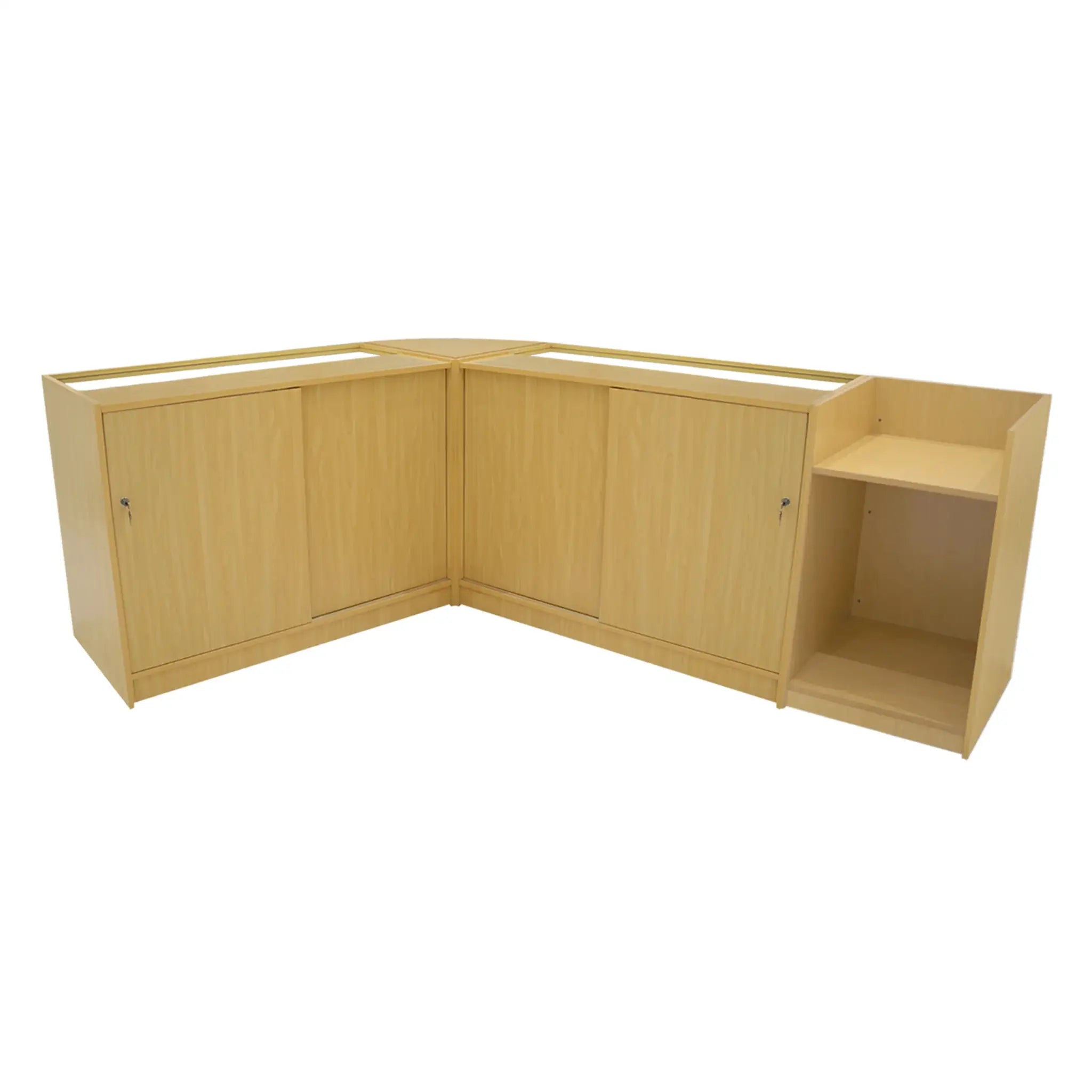Monster Shop Luna LED Shop Counter Set CM60, TB60 & 2 x B1200 - Maple -