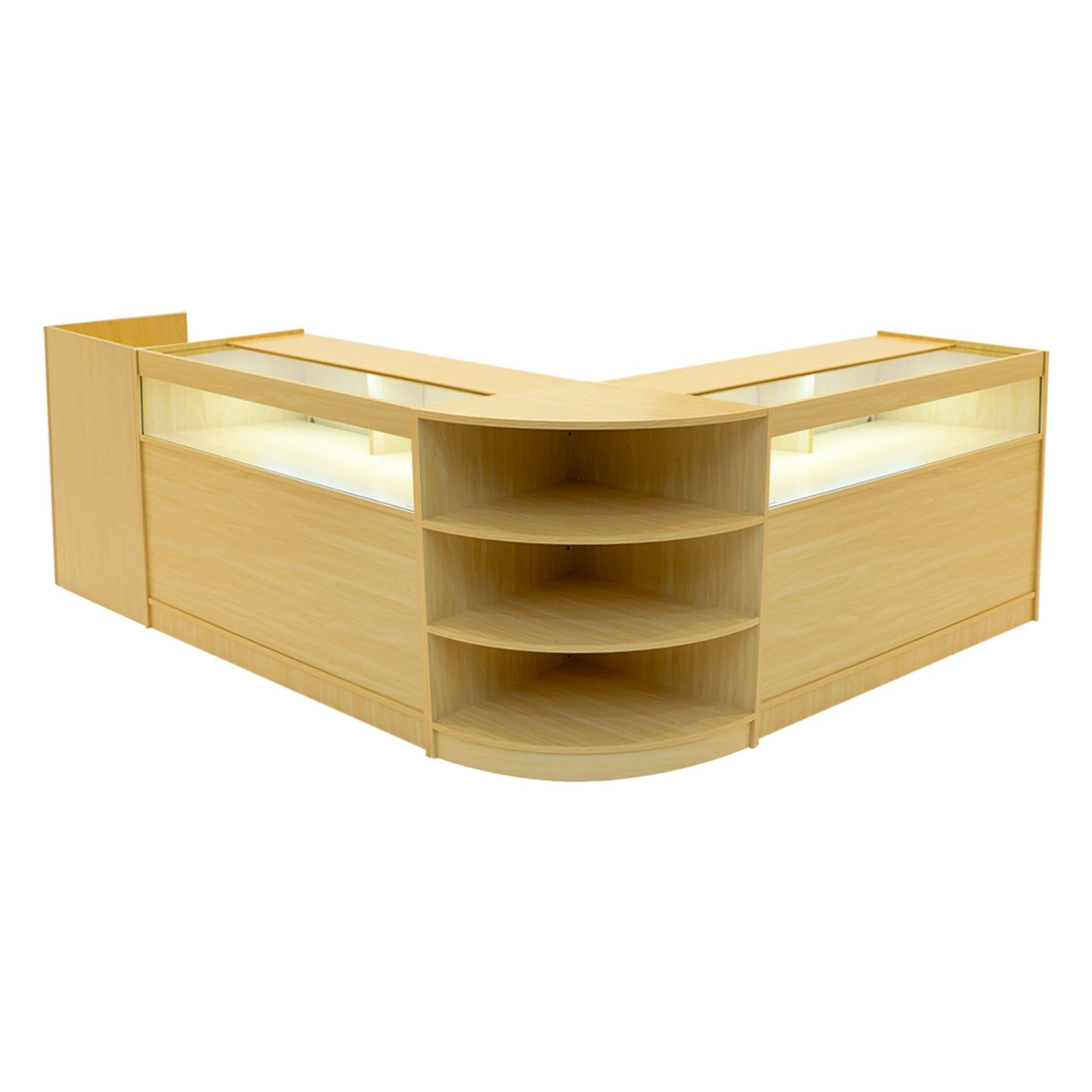 Sagittarius LED Shop Counter Set LM60, TB60 & 2 x B1200 - Maple by Monster Shop