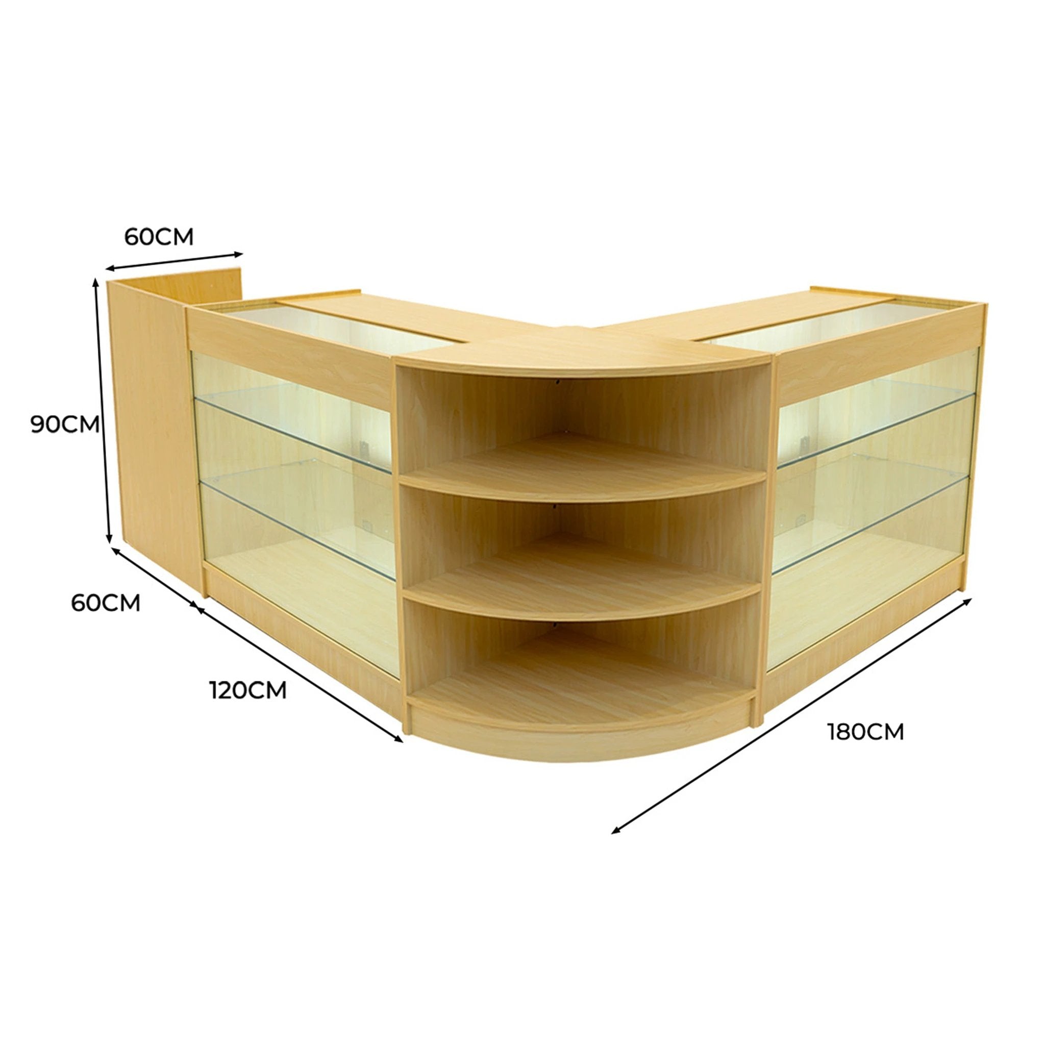 Monster Shop Astro LED Shop Counter Set LM60, TB60 & 2 x K1200 - Maple -