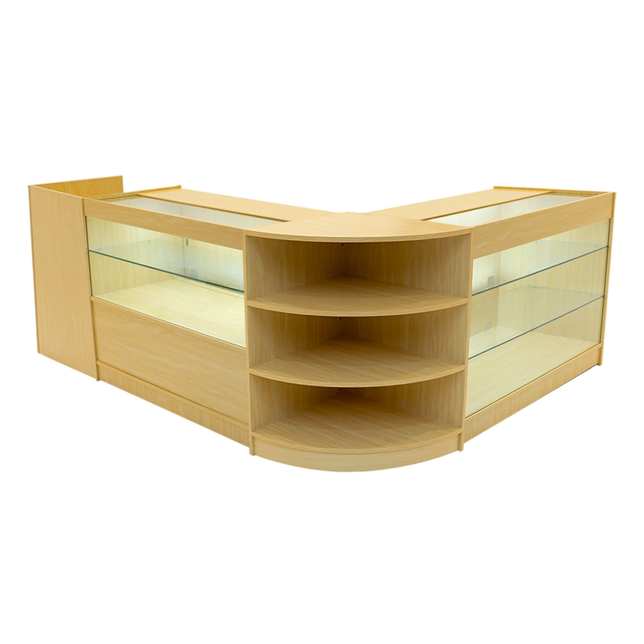 Monster Shop Theia LED Shop Counter Set K1200, C1200, TB60 & LM60 - Maple -