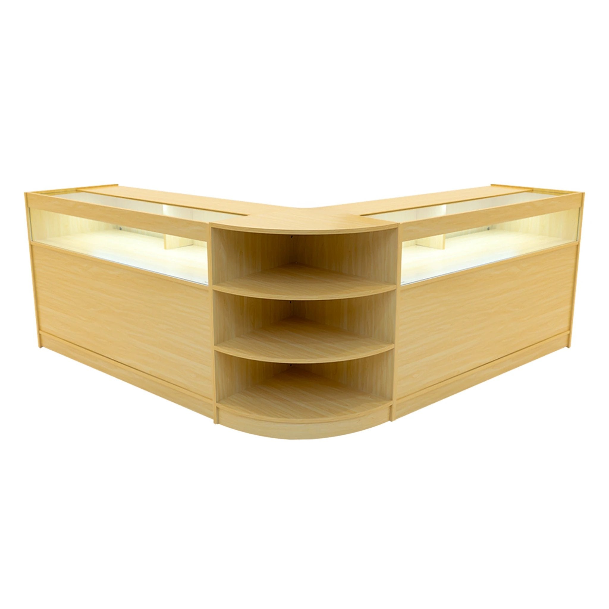 Monster Shop Theseus LED Shop Counter Set LM60 & 2 x B1500 - Maple -