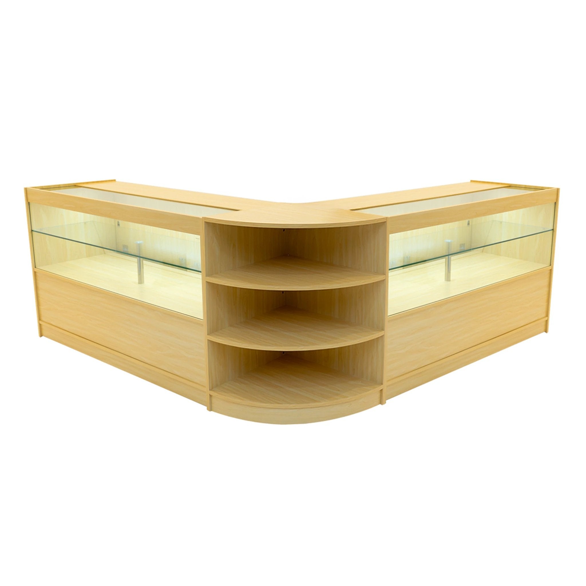 Andromeda LED Shop Counter Set LM60 & 2 x C1500 - Maple by Monster Shop