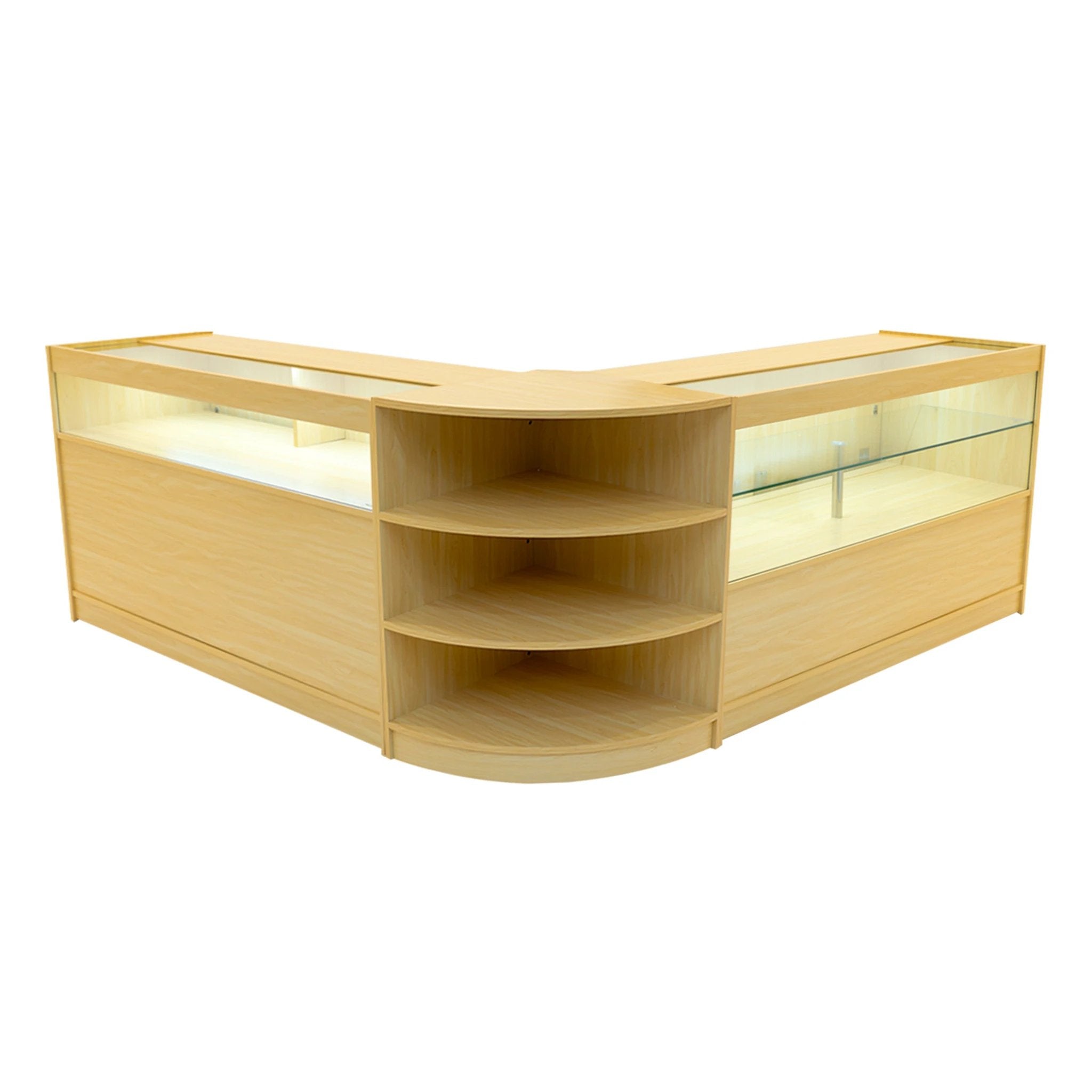 Monster Shop Harmonia LED Shop Counter Set B1500, C1500 & LM60 - Maple -