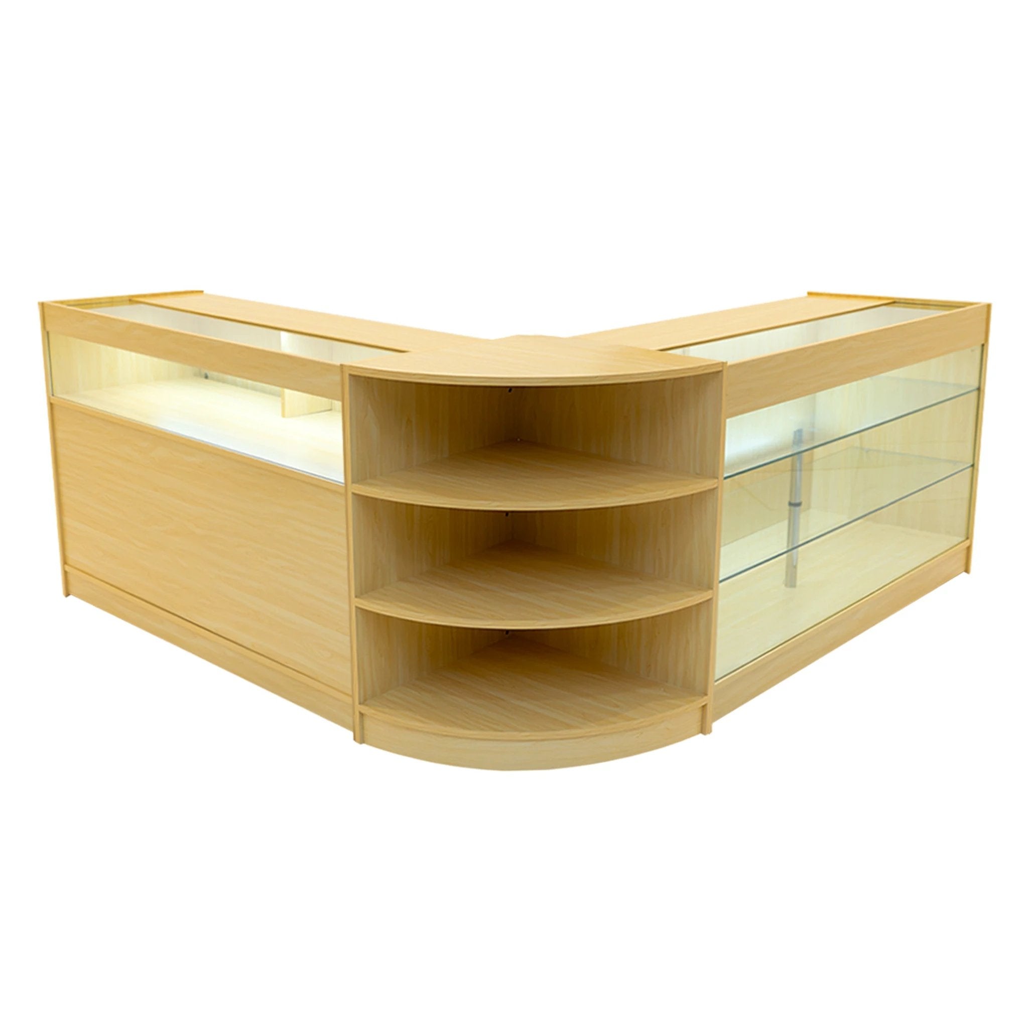 Monster Shop Demeter LED Shop Counter Set K1500, B1500 & LM60 - Maple -