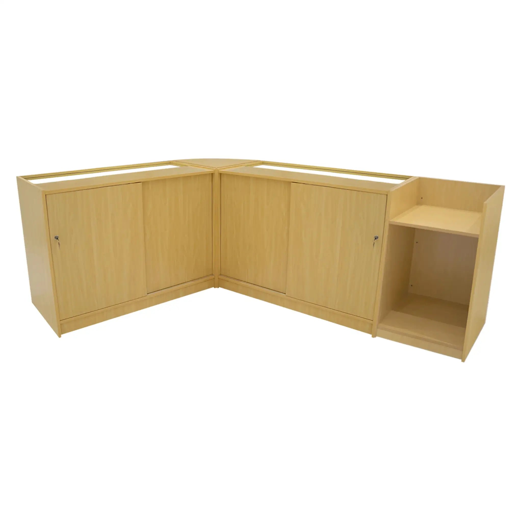 Monster Shop Vega LED Shop Counter Set K1500, C1500, TB60 & CM60 - Maple -