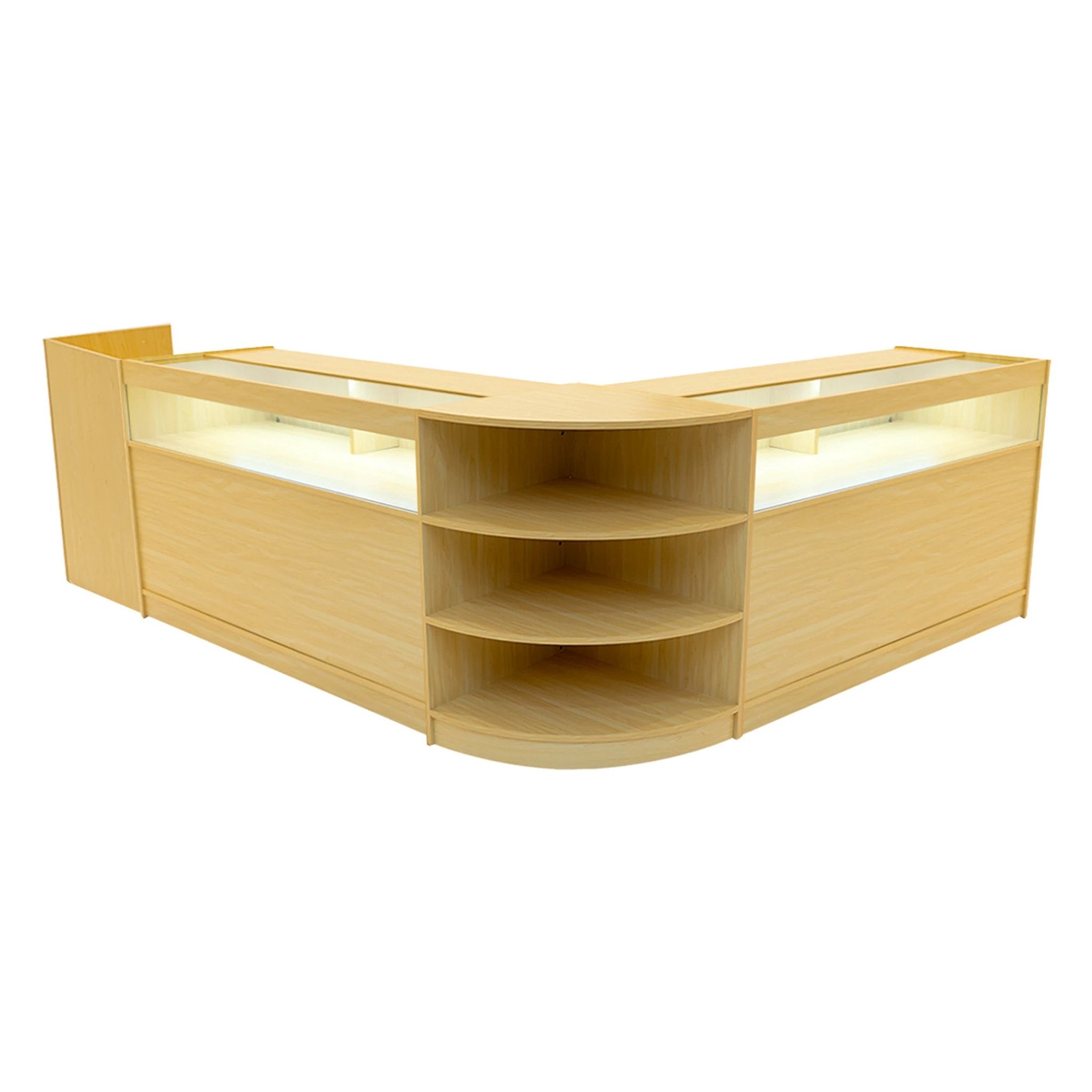Sagittarius LED Shop Counter Set LM60, TB60 & 2 x B1500 - Maple by Monster Shop