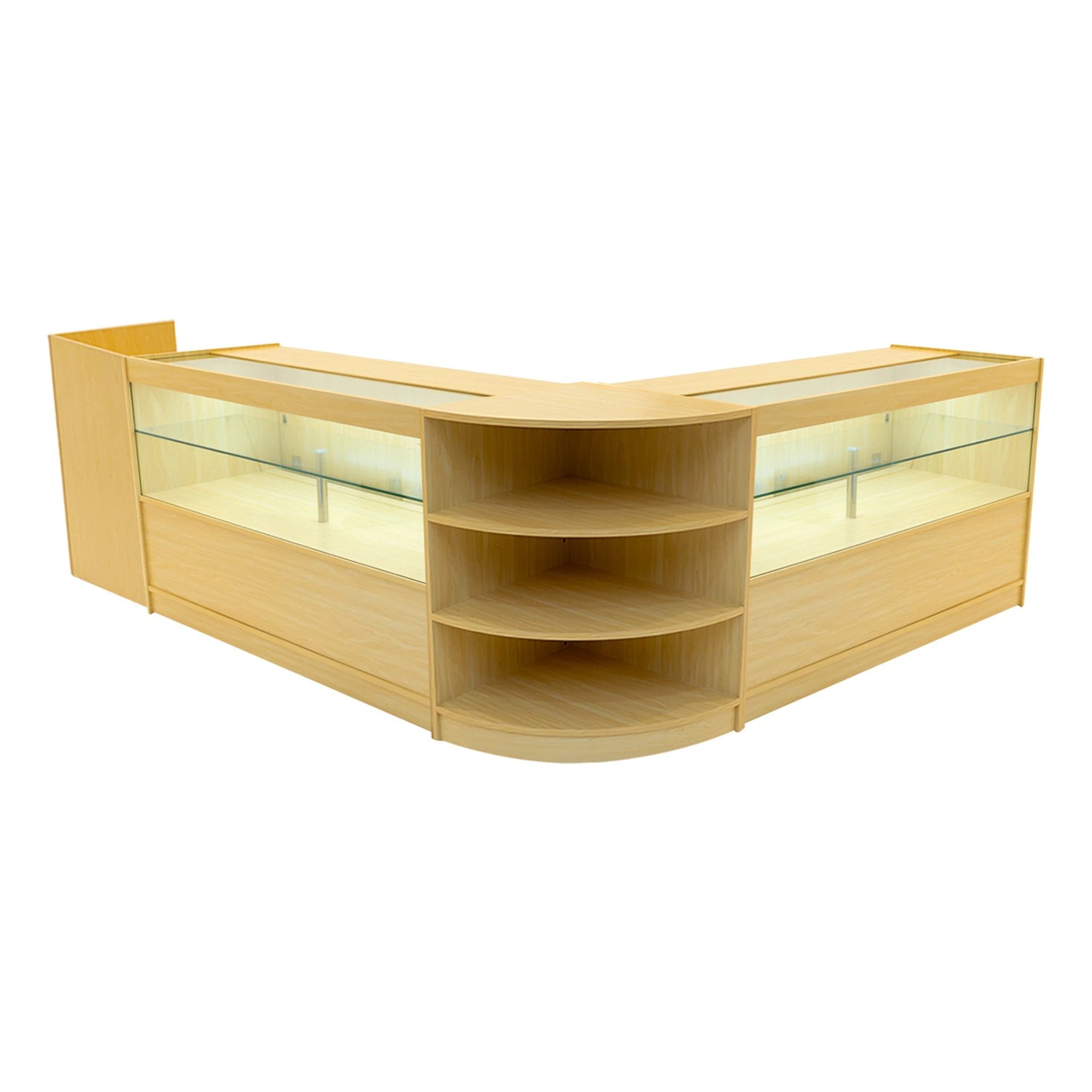 Eclipse LED Shop Counter Set LM60, TB60 & 2 x C1500 - Maple by Monster Shop