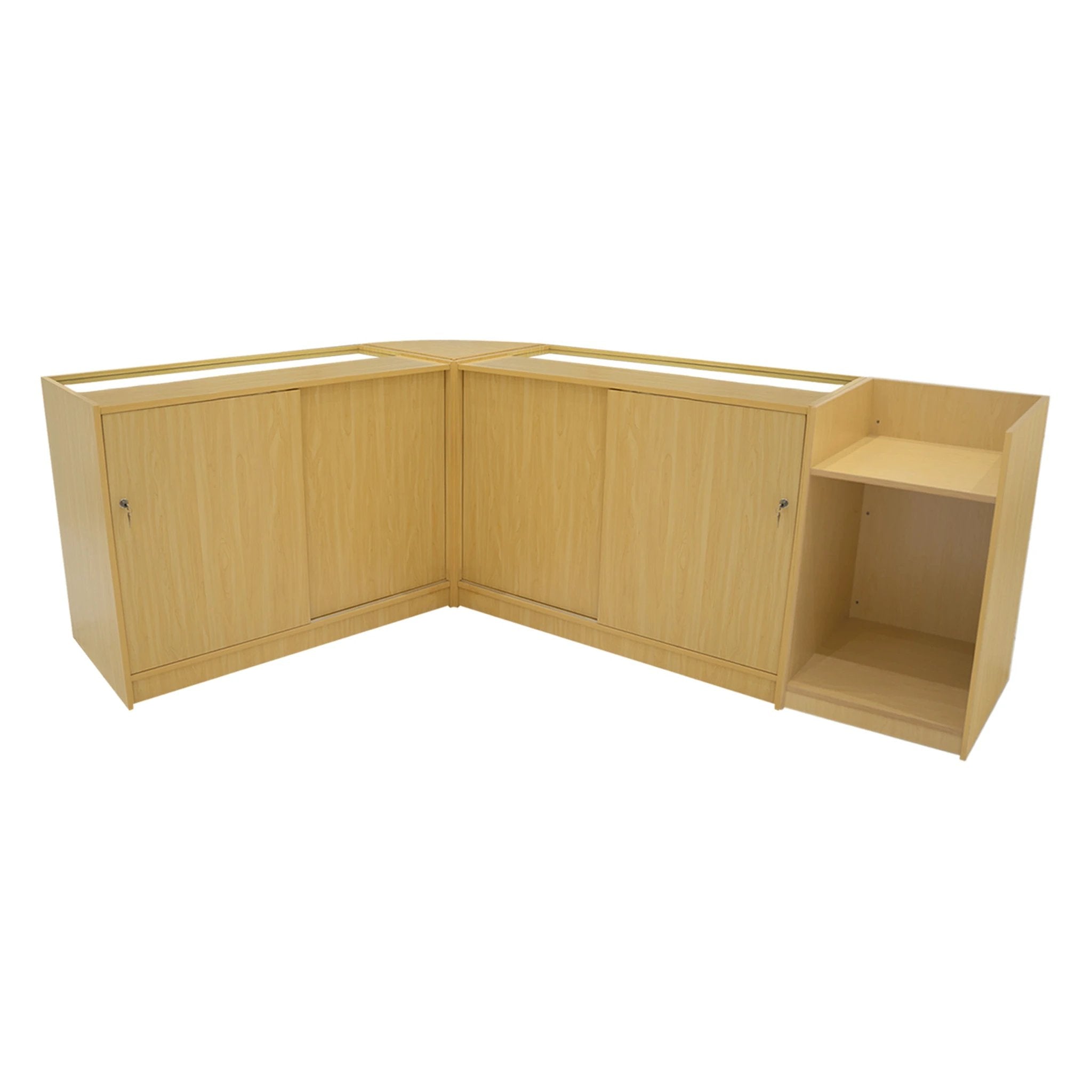 Monster Shop Theia LED Shop Counter Set K1500, C1500, TB60 & LM60 - Maple -