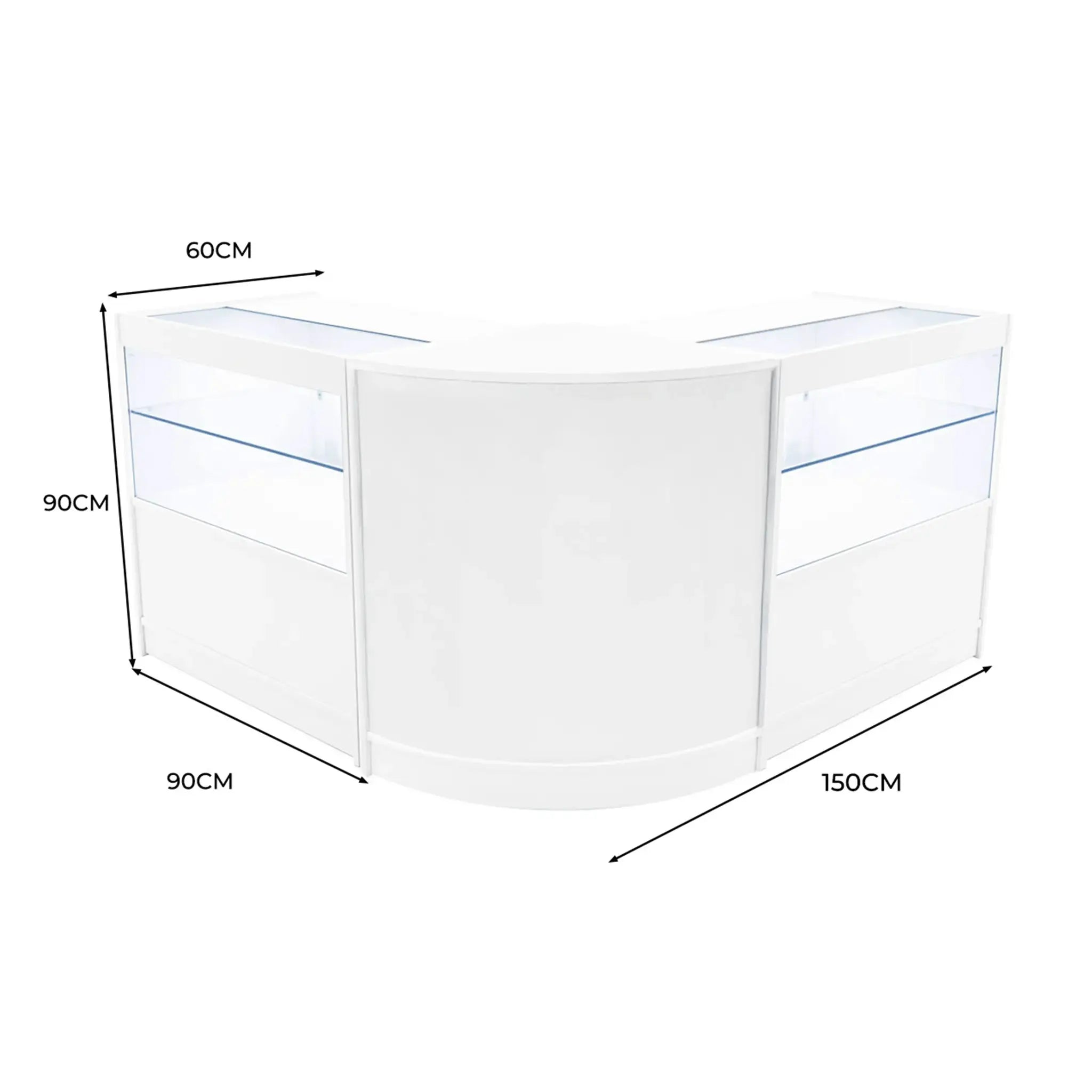 Monster Shop Selene LED Shop Counter Set CM60 & 2 x C900 - White -