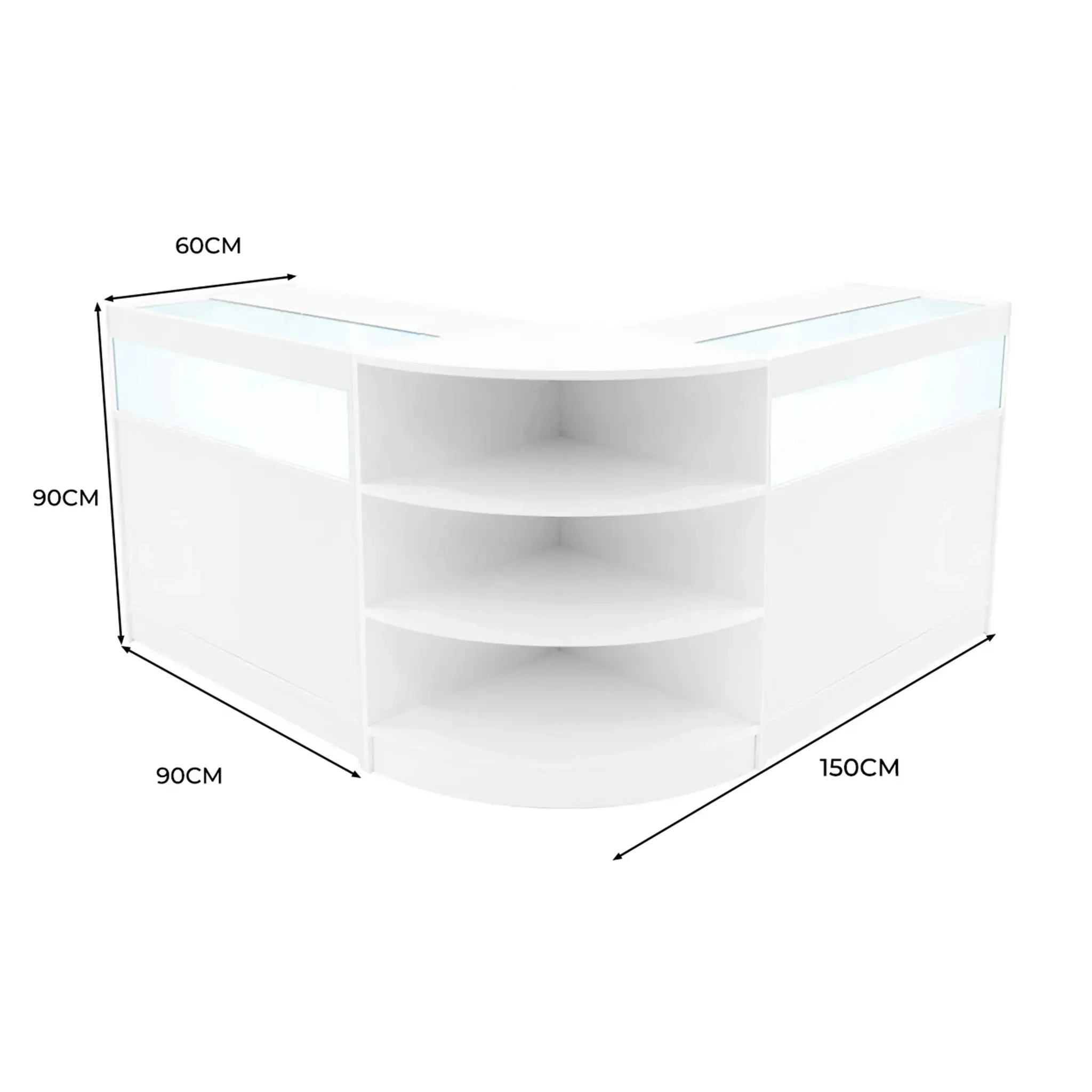 Monster Shop Theseus LED Shop Counter Set LM60 & 2 x B900 - White -